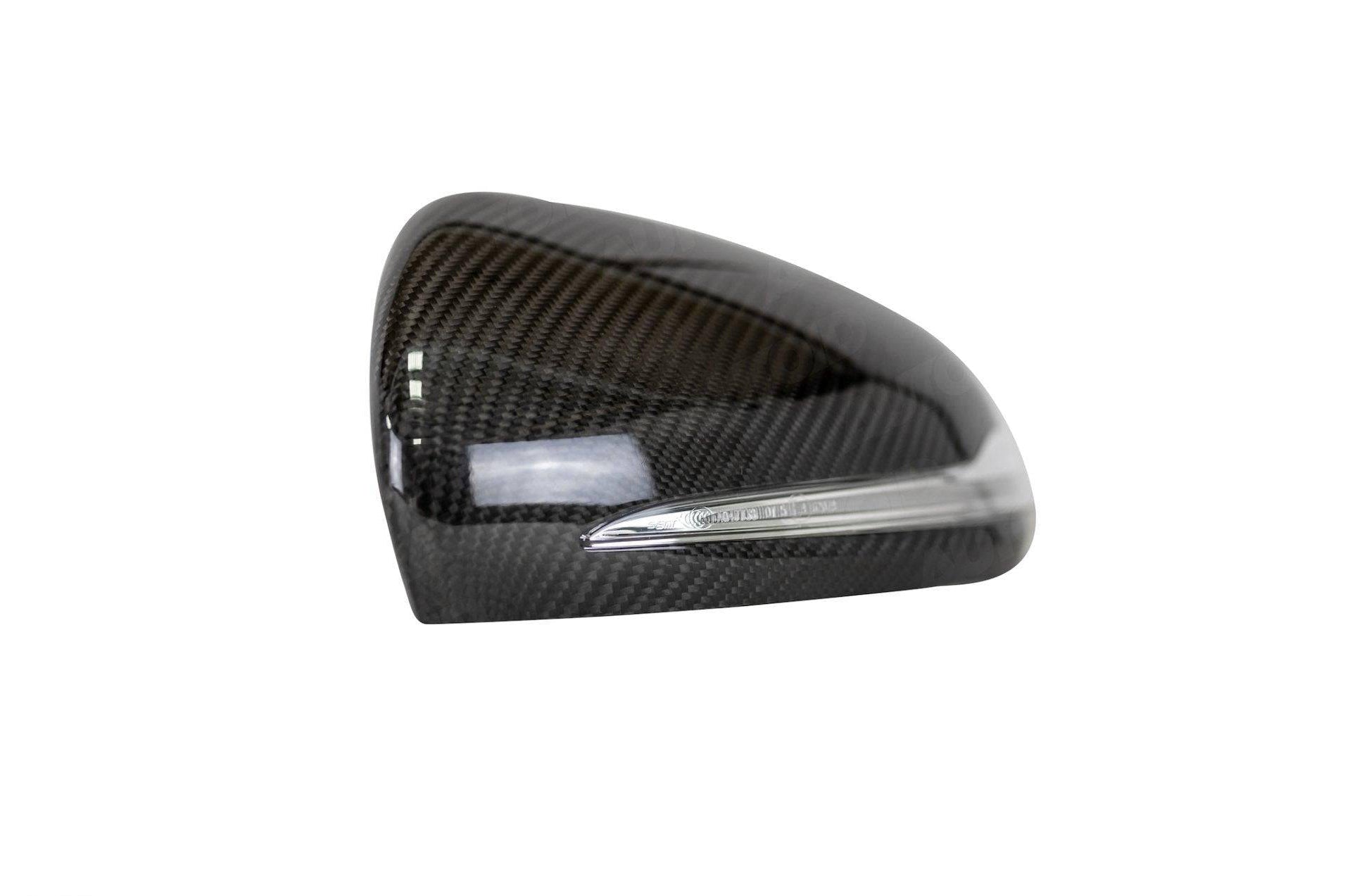TRE Pre - preg Carbon Fibre Wing Mirror Covers for Mercedes C Class & C63 (2014+, W205) - AUTOID - Mirror Covers - TRE