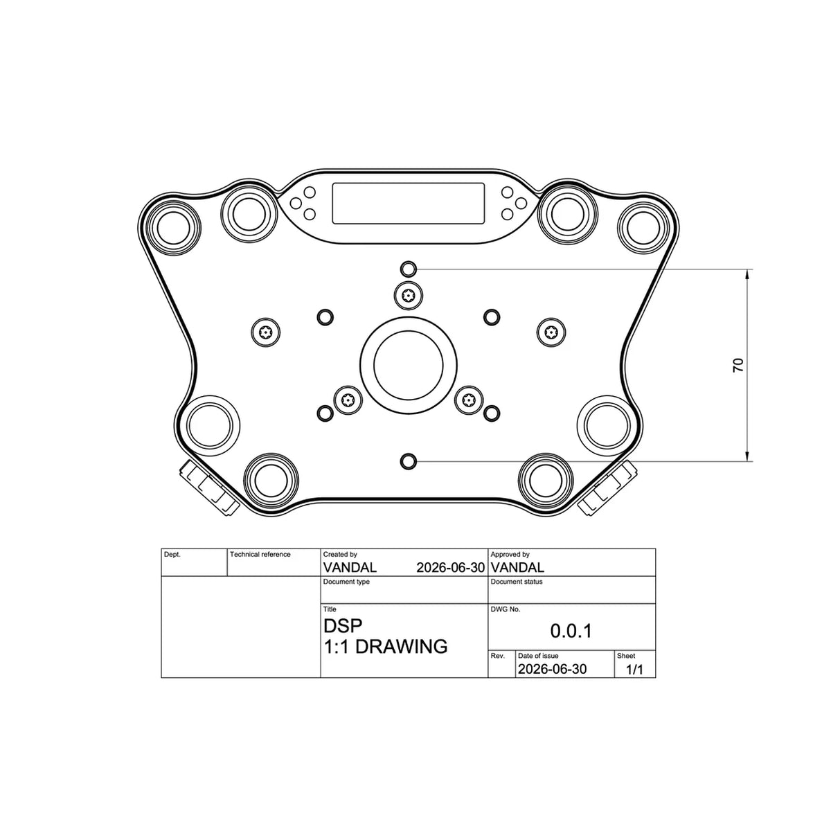 BMW M3 G80, M4 G82 & M2 G87 DSP Motorsport Display Steering Wheel by Vandal Performance (2021+)