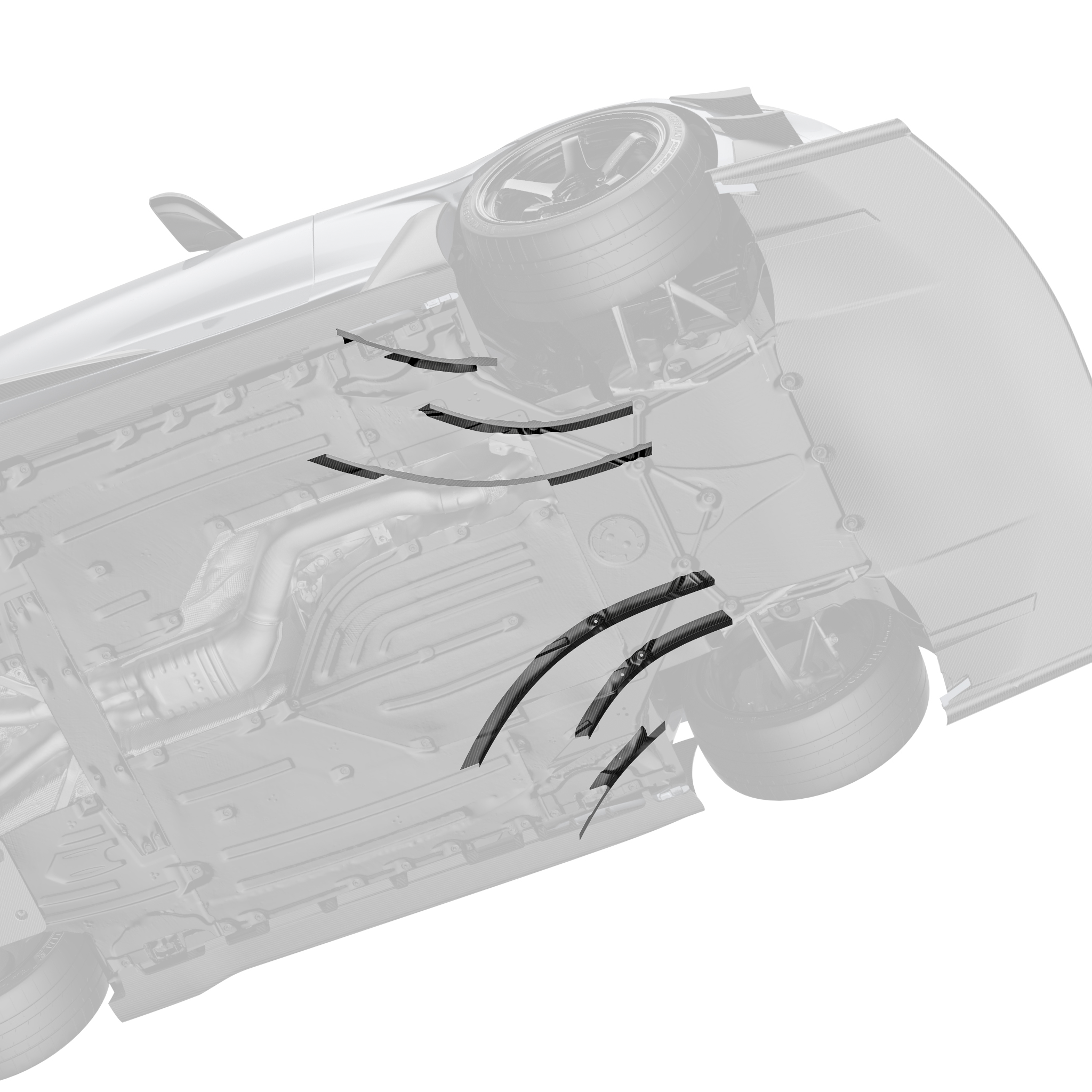 Toyota GR Supra ARD Prepreg Race Undervanes by Adro - AUTOID® - Undervanes - Adro