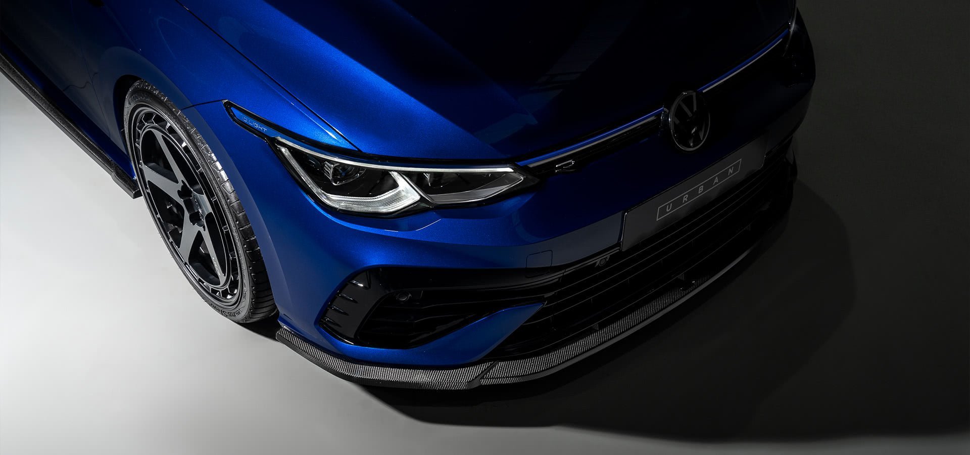 Volkswagen Golf R Mk8 Carbon Fibre Front Bumper Splitter by Urban (2020+) - AUTOID® - Front Lips & Splitters - Urban Automotive