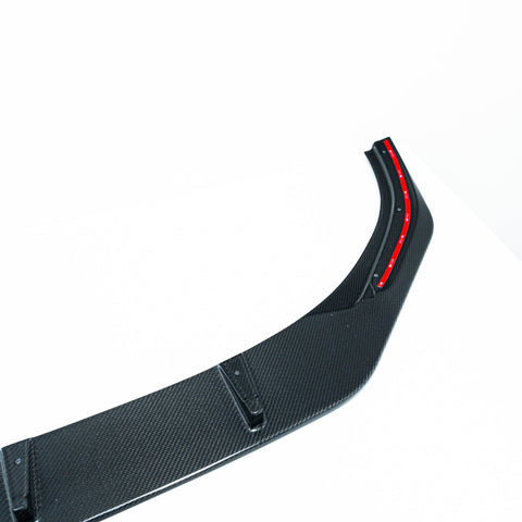 Volkswagen Golf R Mk8 Carbon Fibre ID-01 Front Splitter by FORM (2020-2024) - AUTOID® - Front Lips & Splitters - FORM Industries