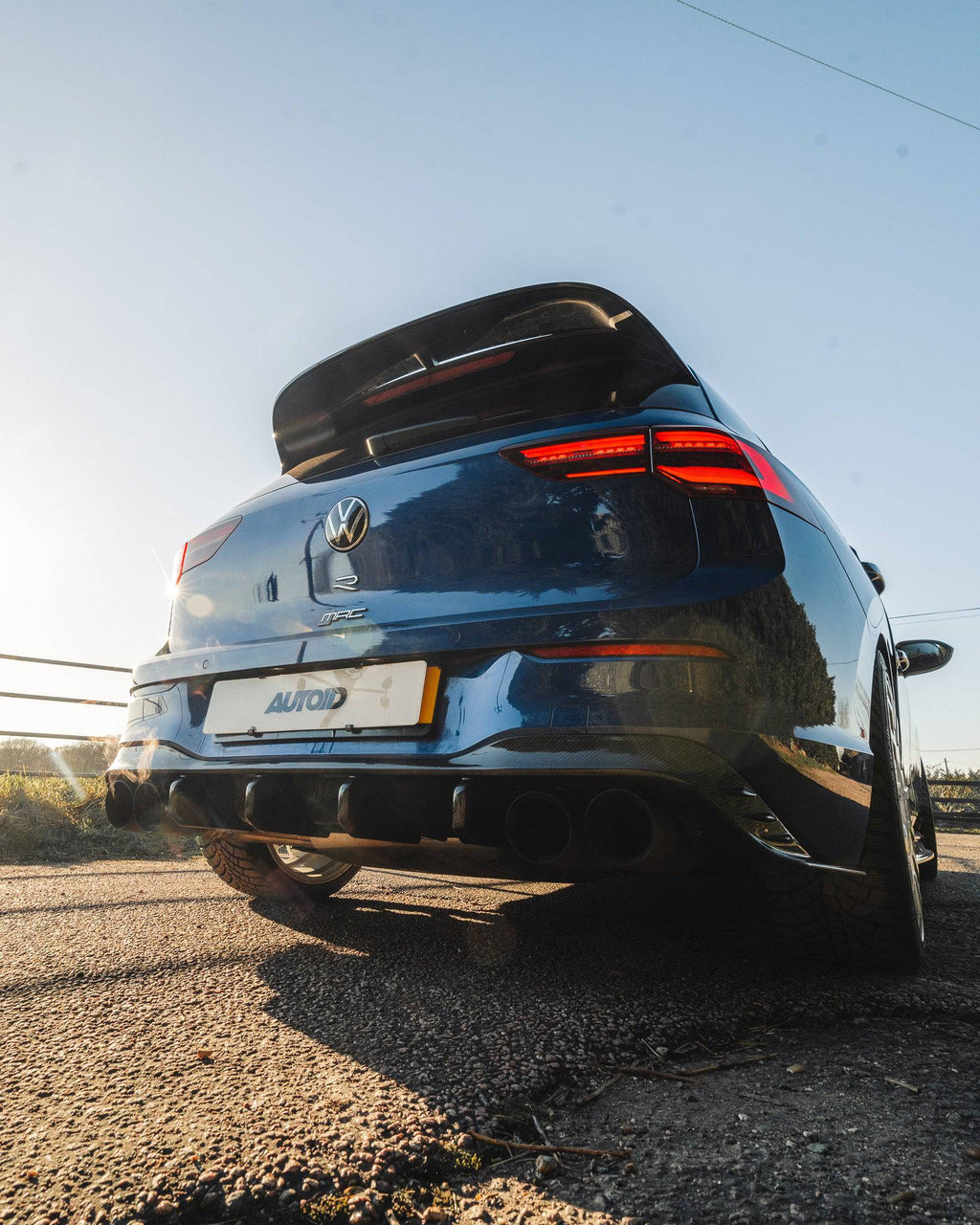 Volkswagen Golf R Mk8 & Mk8.5 Carbon Fibre ID-01 Rear Diffuser by FORM (2020+) - AUTOID® - Rear Diffusers - FORM Industries