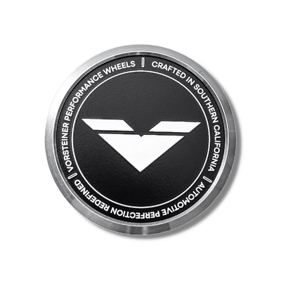Vorsteiner Aluminium Centre Caps - Black with White Logo - AUTOID - Centre Caps - Vorsteiner