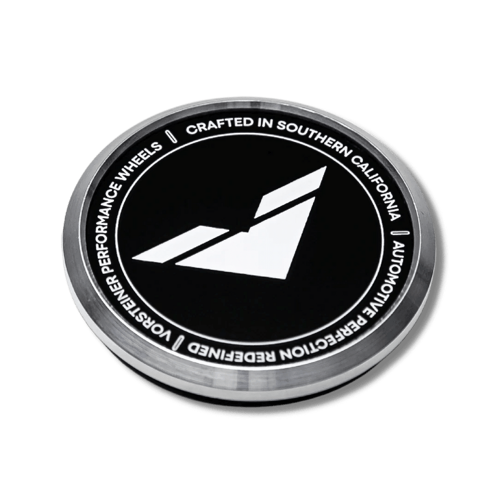 Vorsteiner Aluminium Centre Caps - Black with White Logo - AUTOID® - Centre Caps - Vorsteiner