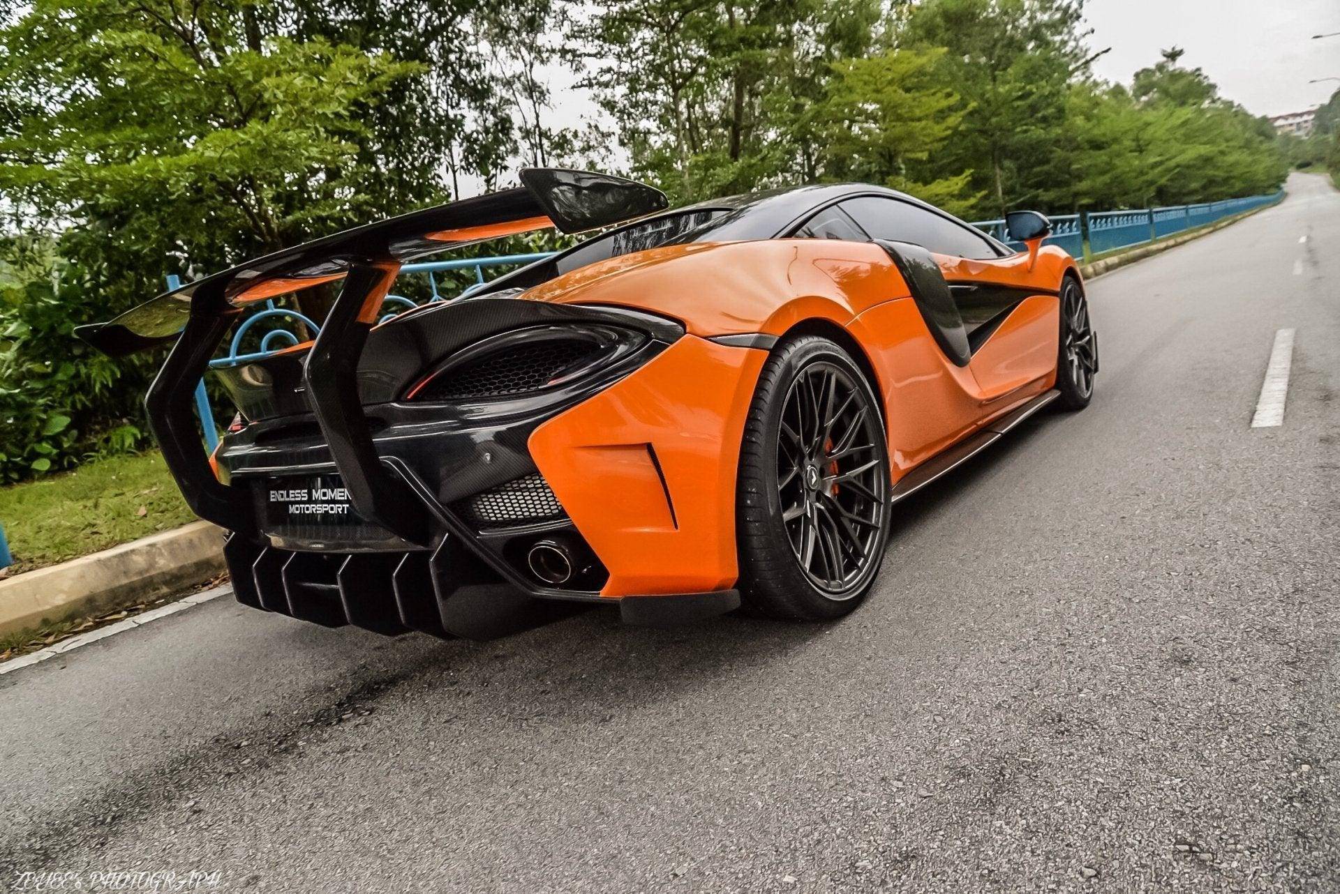 Vorsteiner Carbon Fibre 570 - VX Rear Wing + Carbon Fibre Uprights for McLaren 570s (2015+) - AUTOID - Rear Wings - Vorsteiner