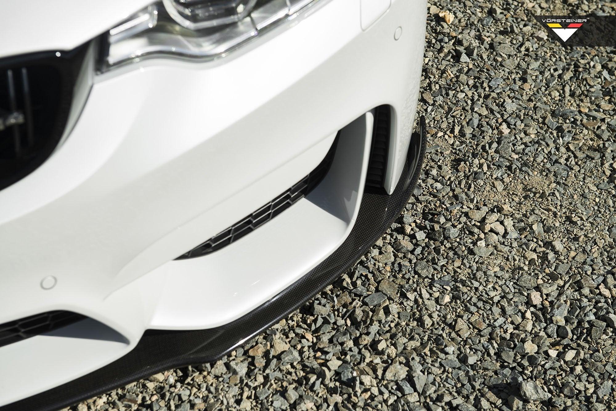 Vorsteiner Carbon Fibre EVO Aero Front Splitter For BMW M3 & M4 (2014-2021, F80 F82 F83), Front Lips & Splitters, Vorsteiner - AUTOID | Premium Automotive Accessories