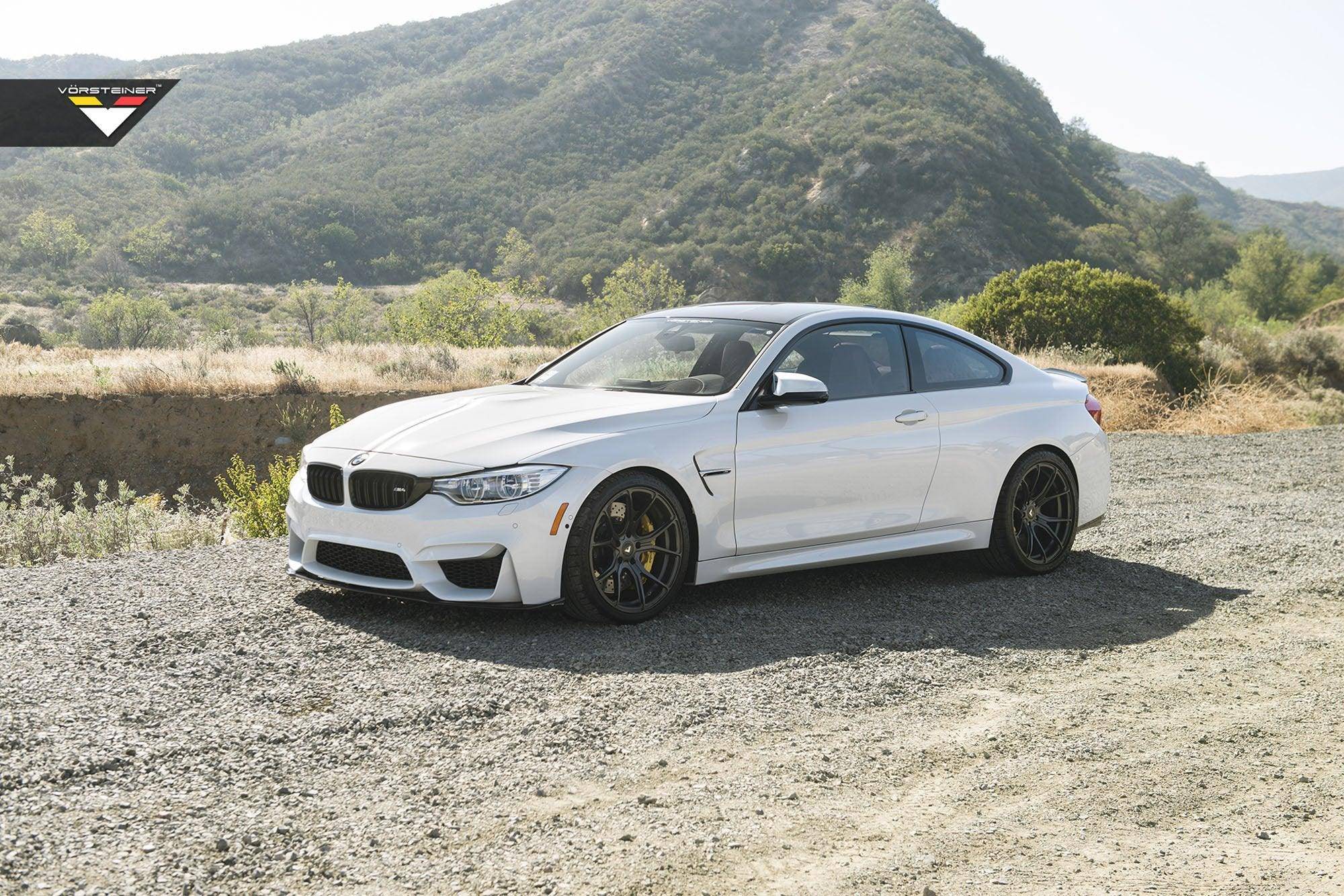 Vorsteiner Carbon Fibre EVO Aero Front Splitter For BMW M3 & M4 (2014 - 2021, F80 F82 F83) - AUTOID - Front Lips & Splitters - Vorsteiner