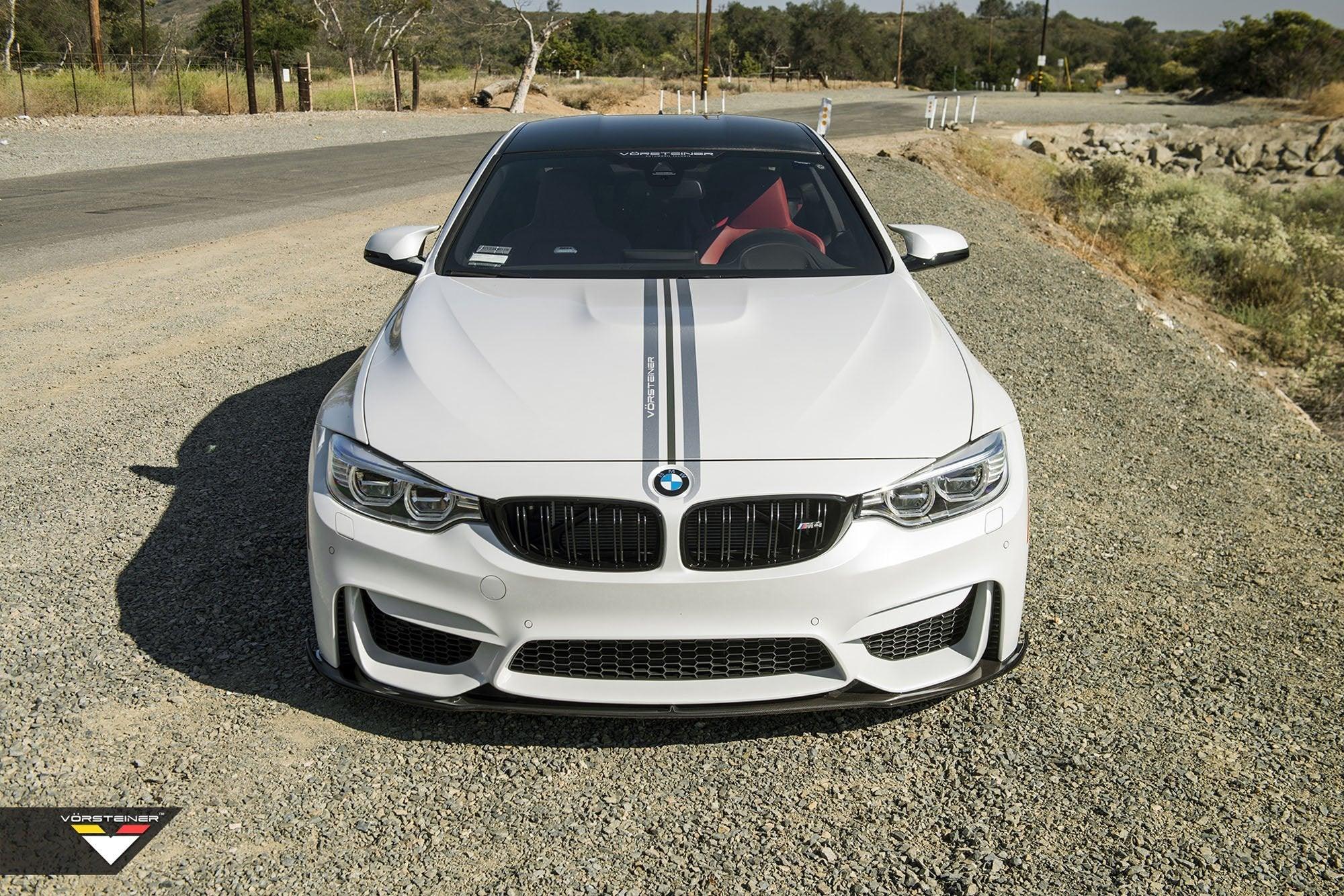 Vorsteiner Carbon Fibre EVO Aero Front Splitter For BMW M3 & M4 (2014 - 2021, F80 F82 F83) - AUTOID - Front Lips & Splitters - Vorsteiner