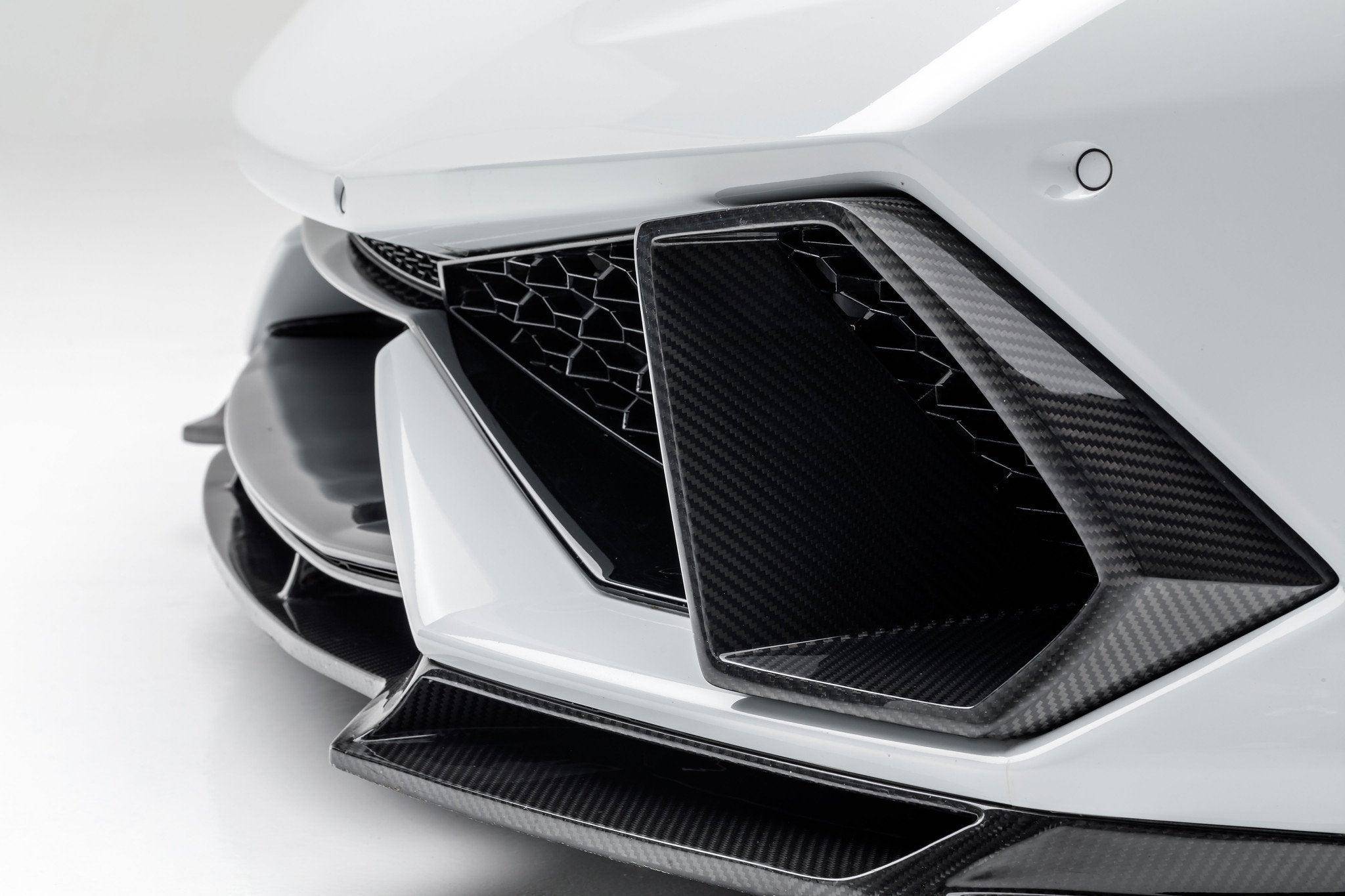 Vorsteiner Carbon Fibre Mondiale Edizione Front Air Intake Bezels for Lamborghini Huracan LP610 (2014 - 2019) - AUTOID - Bumper Inserts & Trim - Vorsteiner