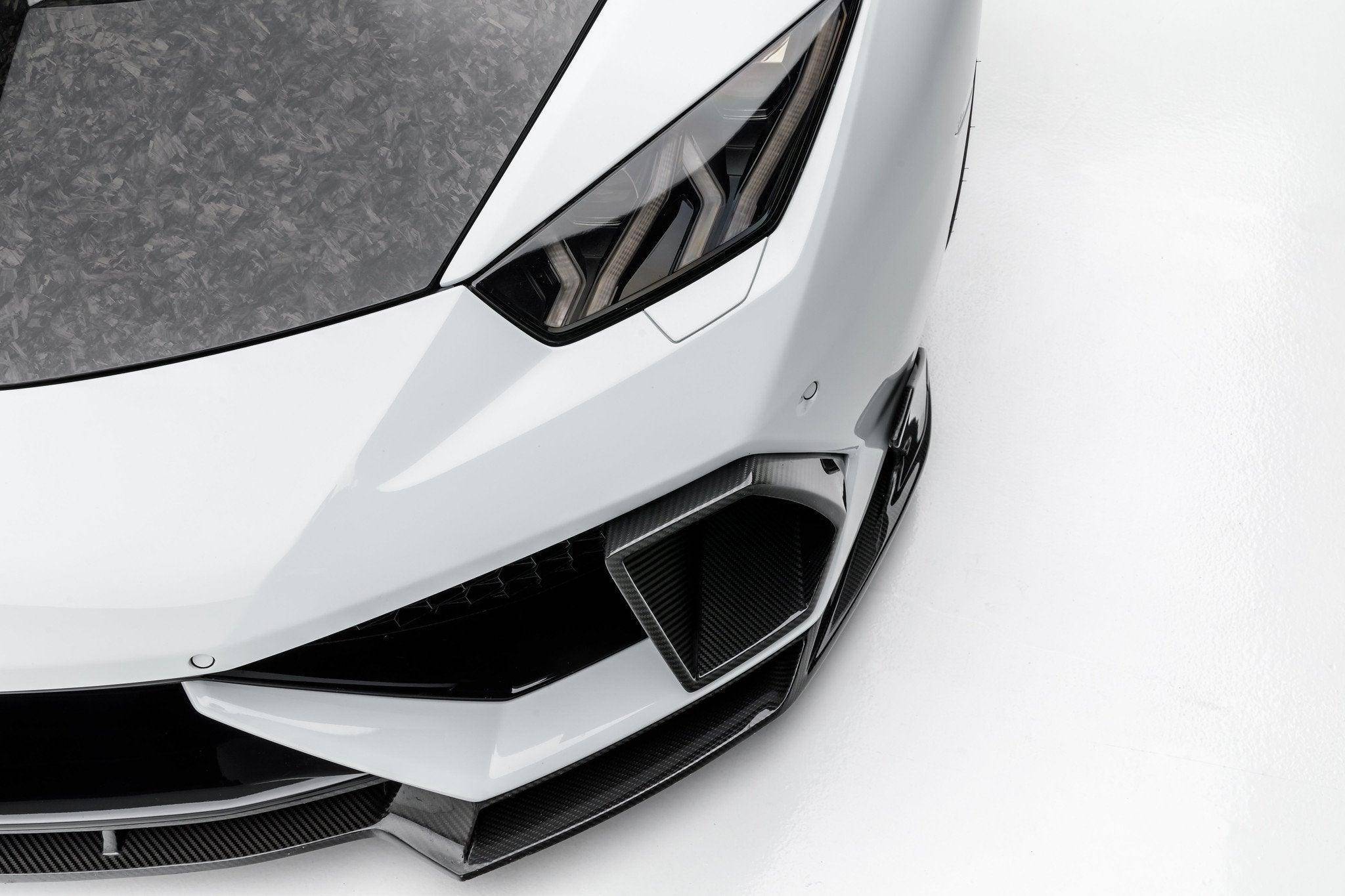 Vorsteiner Carbon Fibre Mondiale Edizione Front Air Intake Bezels for Lamborghini Huracan LP610 (2014 - 2019) - AUTOID - Bumper Inserts & Trim - Vorsteiner