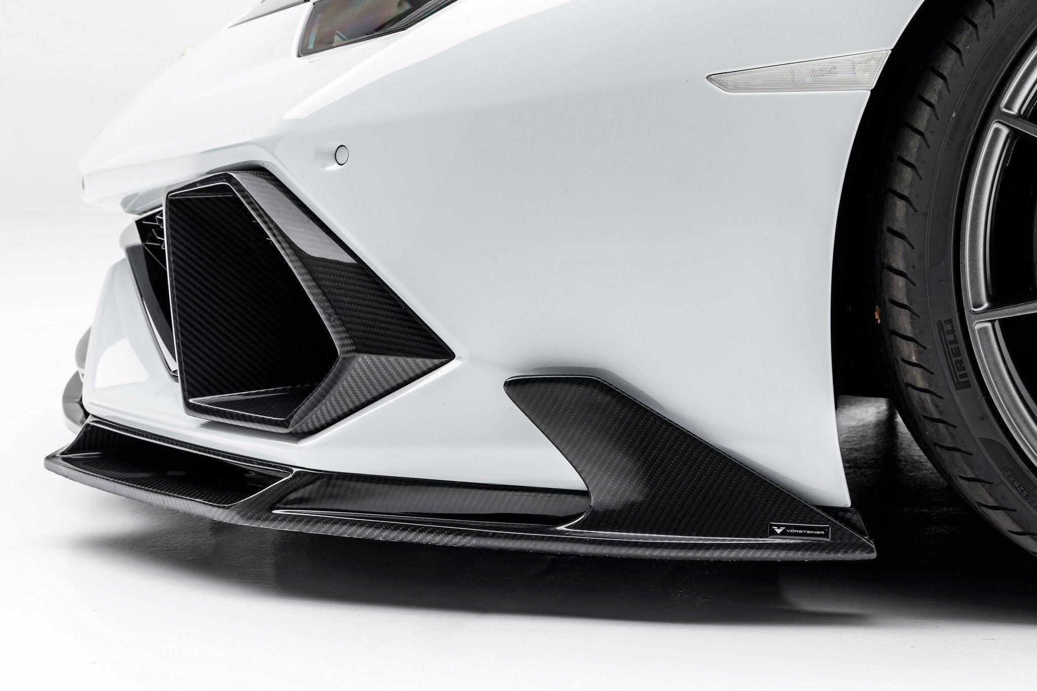 Vorsteiner Carbon Fibre Mondiale Edizione Front Air Intake Bezels for Lamborghini Huracan LP610 (2014 - 2019) - AUTOID - Bumper Inserts & Trim - Vorsteiner