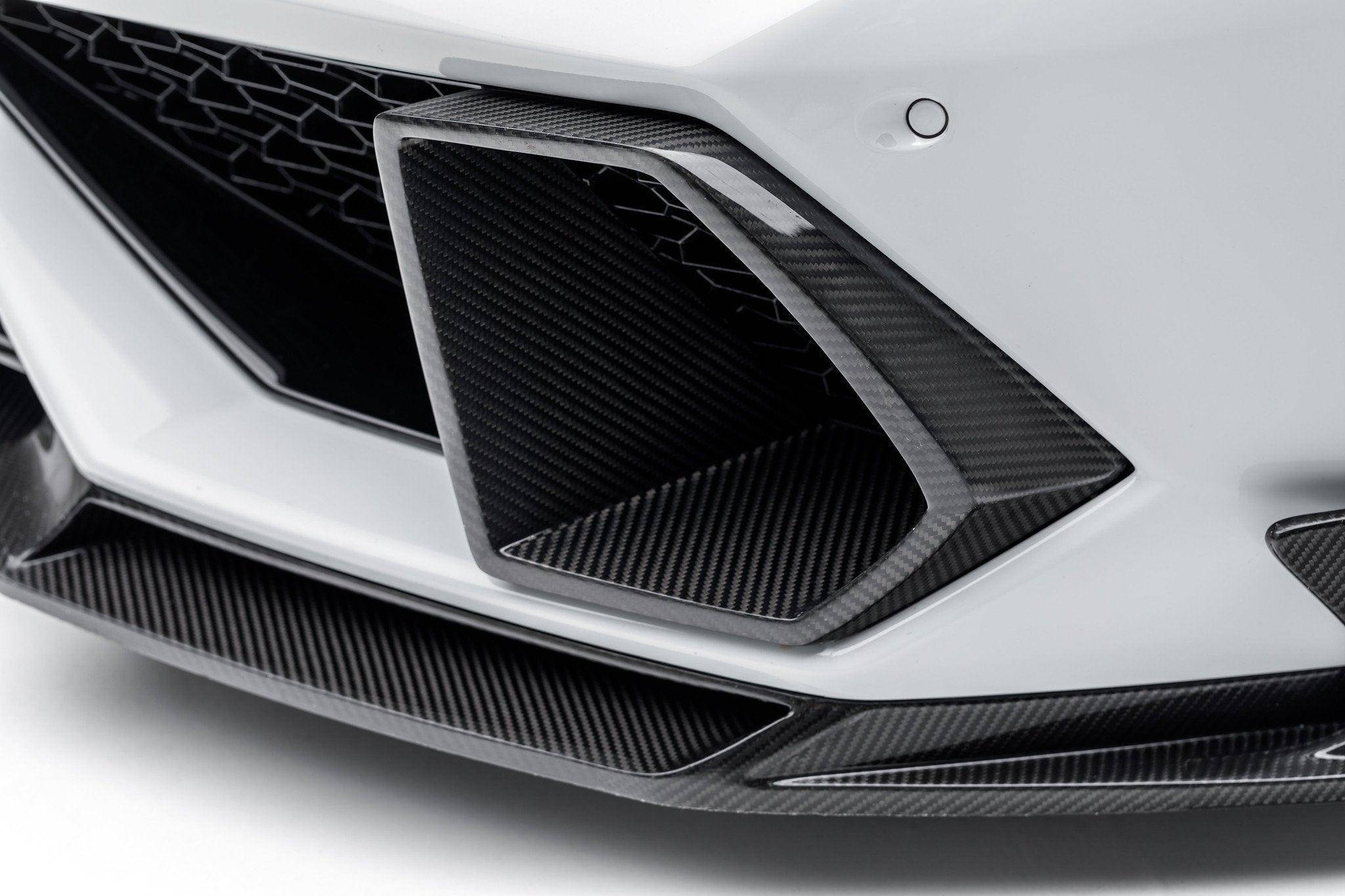 Vorsteiner Carbon Fibre Mondiale Edizione Front Air Intake Bezels for Lamborghini Huracan LP610 (2014 - 2019) - AUTOID - Bumper Inserts & Trim - Vorsteiner