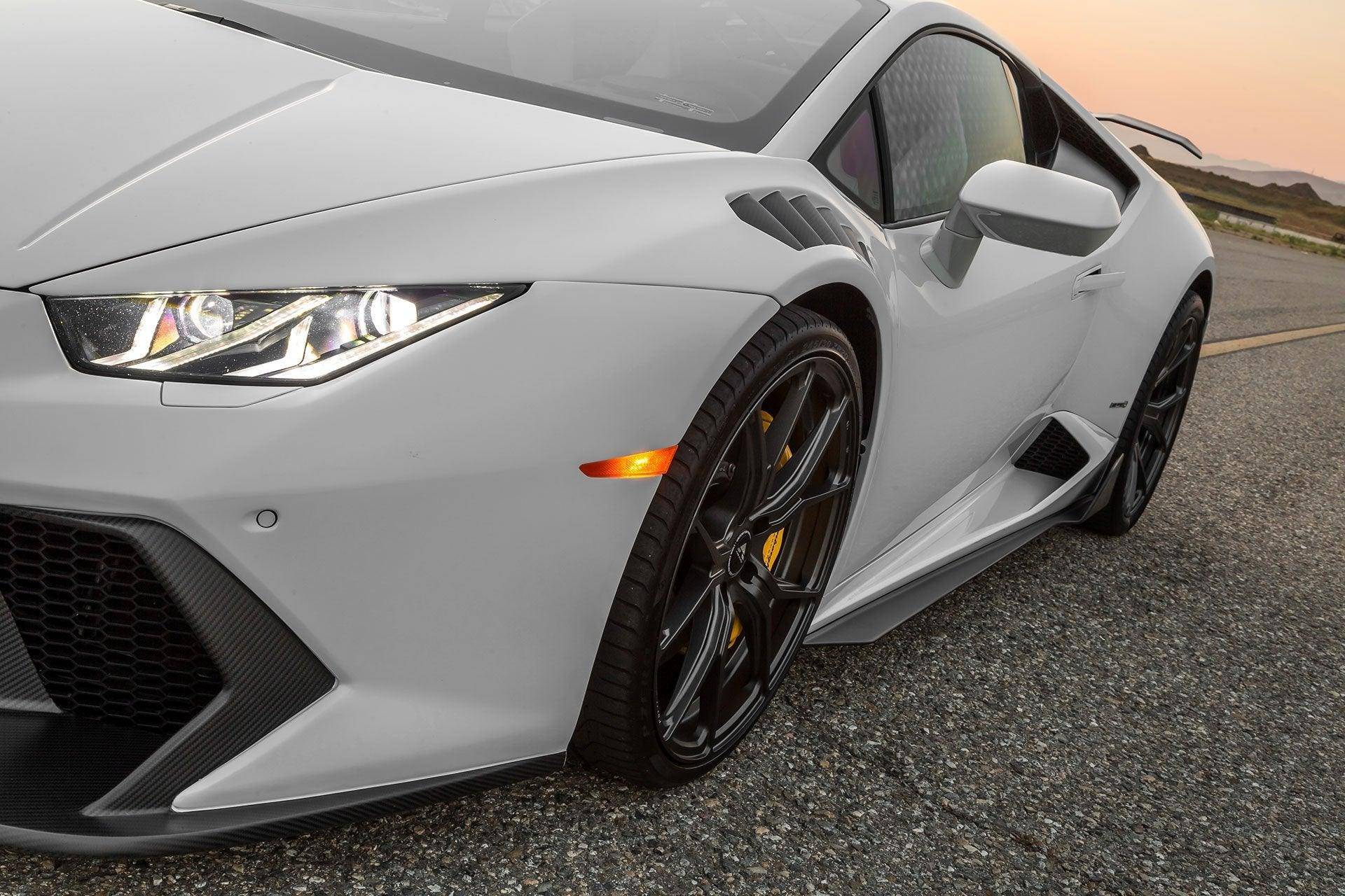 Vorsteiner Carbon Fibre Novara Edizione Front Bumper + Lower Splitter for Lamborghini Huracan (2014 - 2019) - AUTOID - Front & Rear Bumpers - Vorsteiner