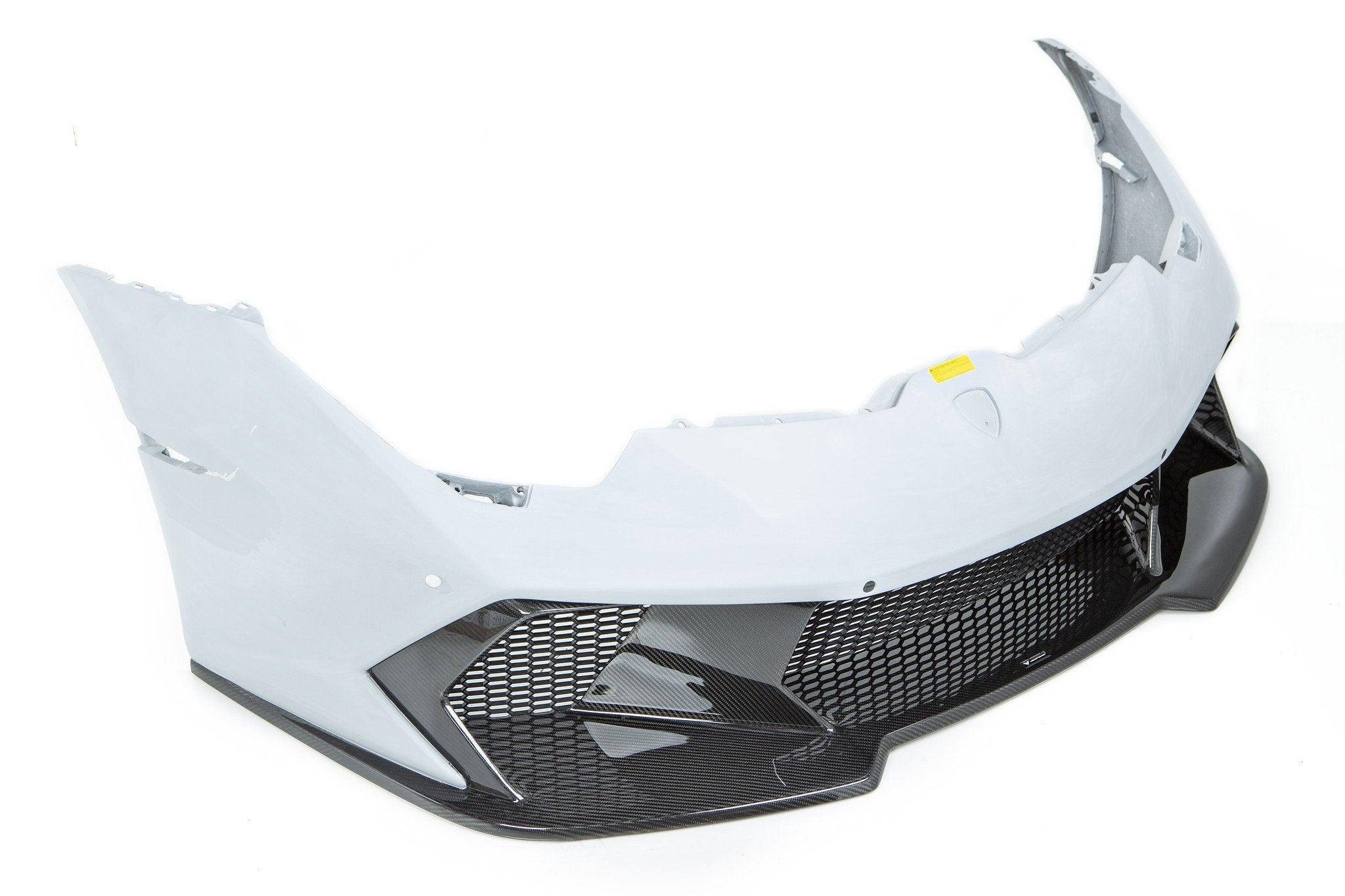 Vorsteiner Carbon Fibre Novara Edizione Front Bumper + Lower Splitter for Lamborghini Huracan (2014 - 2019) - AUTOID - Front & Rear Bumpers - Vorsteiner