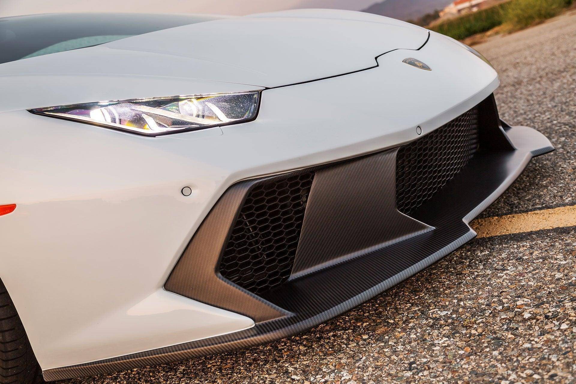 Vorsteiner Carbon Fibre Novara Edizione Front Bumper + Lower Splitter for Lamborghini Huracan (2014 - 2019) - AUTOID - Front & Rear Bumpers - Vorsteiner