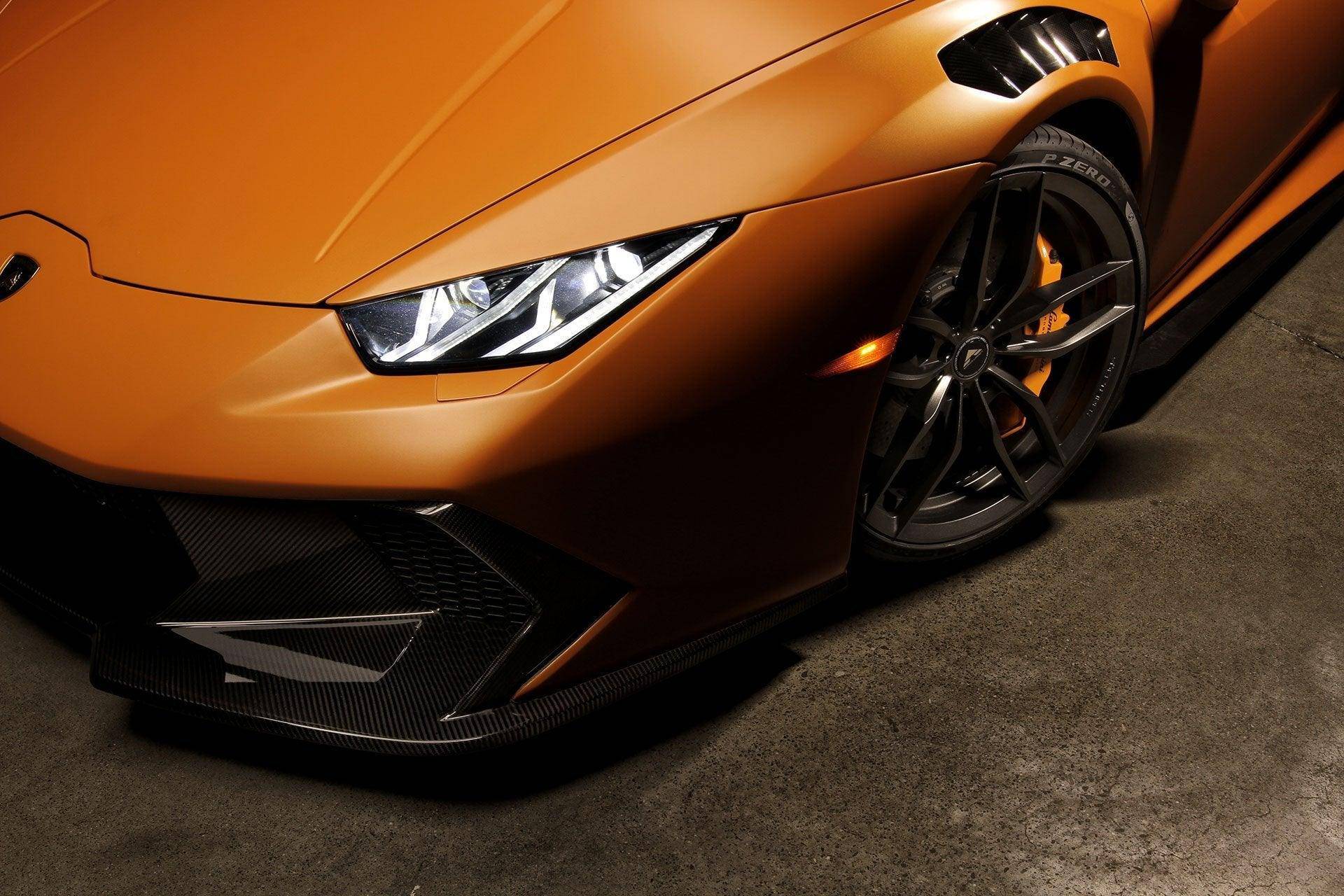 Vorsteiner Carbon Fibre Novara Edizione Front Bumper + Lower Splitter for Lamborghini Huracan (2014 - 2019) - AUTOID - Front & Rear Bumpers - Vorsteiner