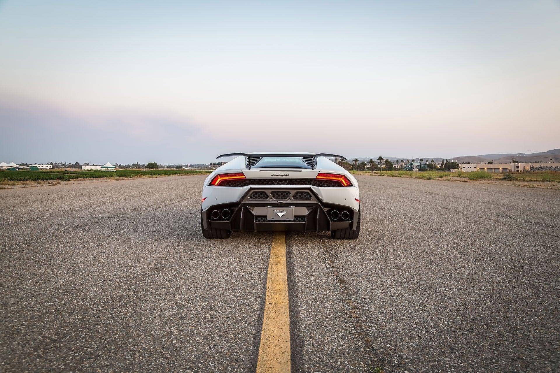 Vorsteiner Carbon Fibre Novara Edizione Rear Bumper + Diffuser for Lamborghini Huracan (2014-2019), Front & Rear Bumpers, Vorsteiner - AUTOID | Premium Automotive Accessories
