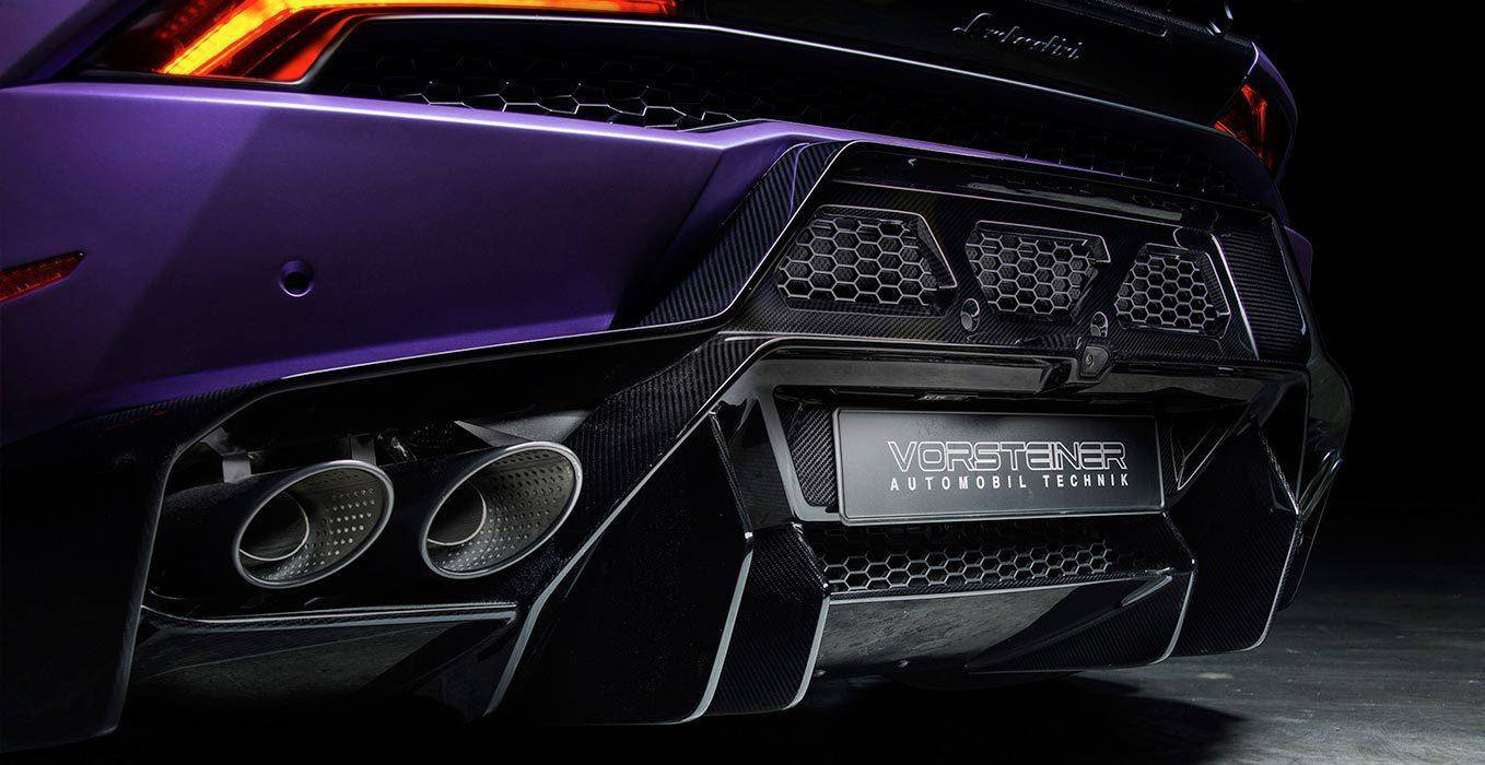 Vorsteiner Carbon Fibre Novara Edizione Rear Bumper + Diffuser for Lamborghini Huracan (2014 - 2019) - AUTOID - Front & Rear Bumpers - Vorsteiner