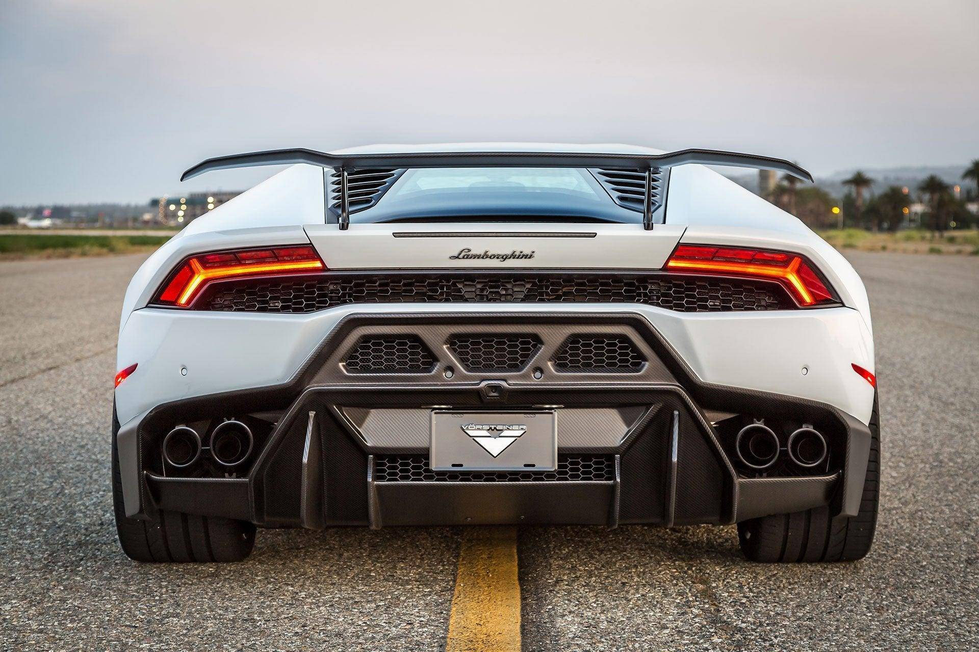 Vorsteiner Carbon Fibre Novara Edizione Rear Bumper + Diffuser for Lamborghini Huracan (2014 - 2019) - AUTOID - Front & Rear Bumpers - Vorsteiner