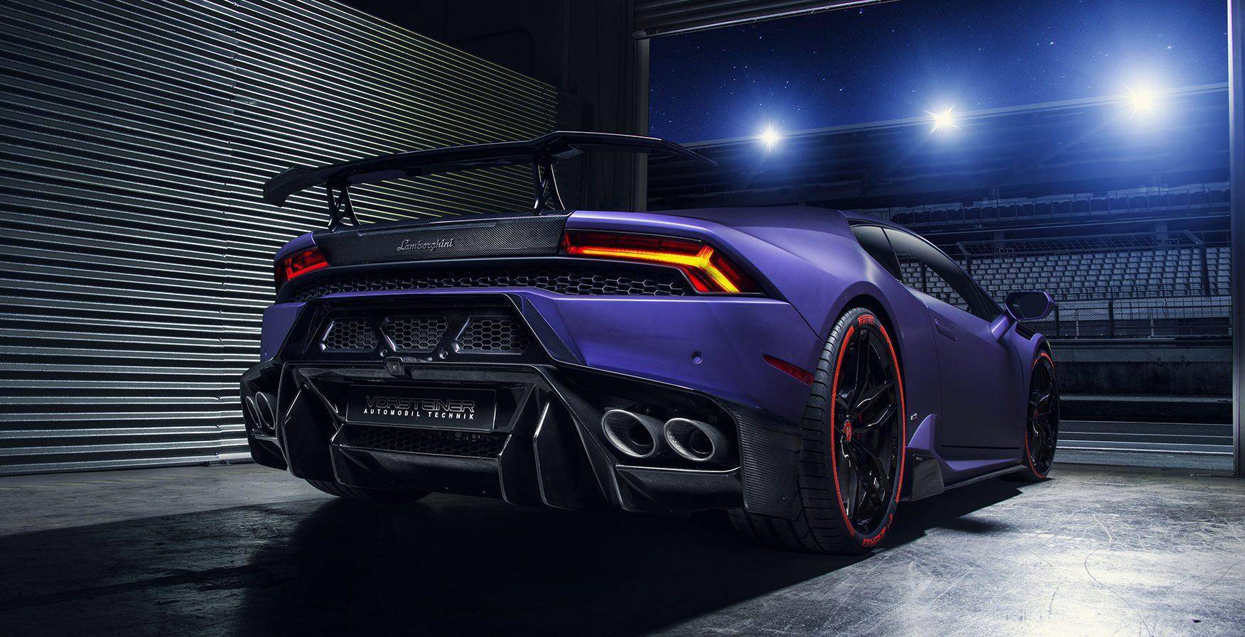 Vorsteiner Carbon Fibre Novara Edizione Rear Wing + Aluminum Uprights for Lamborghini Huracan (2014-2019)