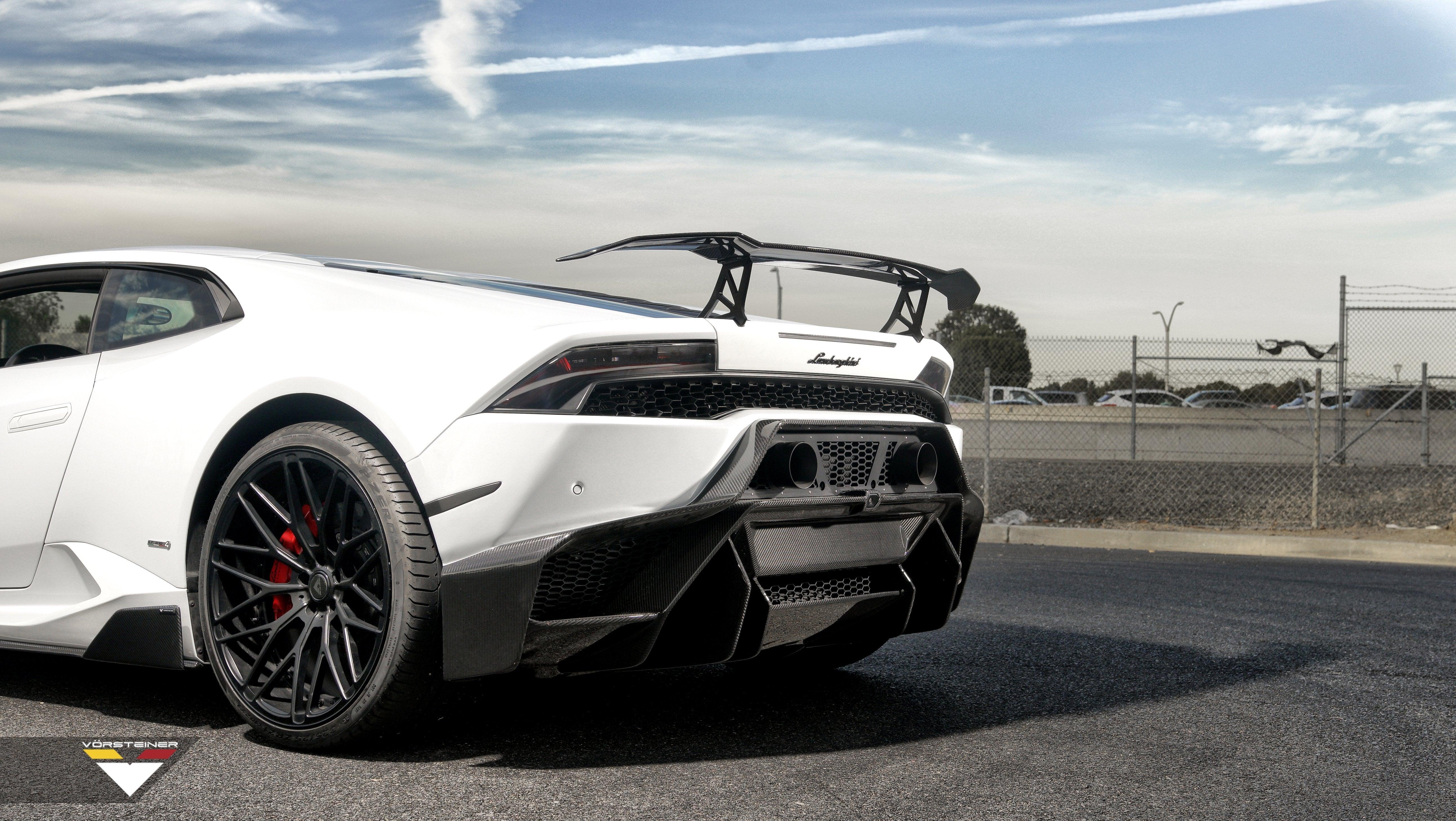 Vorsteiner Carbon Fibre Novara Edizione Rear Wing + Aluminum Uprights for Lamborghini Huracan (2014-2019), Rear Wings, Vorsteiner - AUTOID | Premium Automotive Accessories