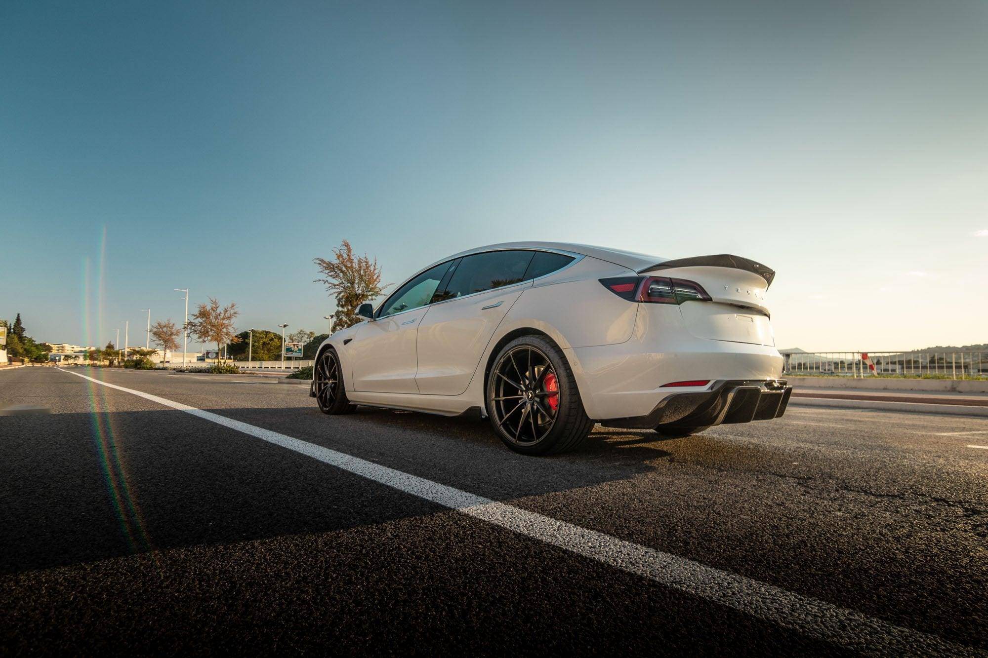 Vorsteiner Carbon Fibre VOLTA Aero Rear Spoiler For Tesla Model 3 (2018+) - AUTOID - Rear Spoilers - Vorsteiner