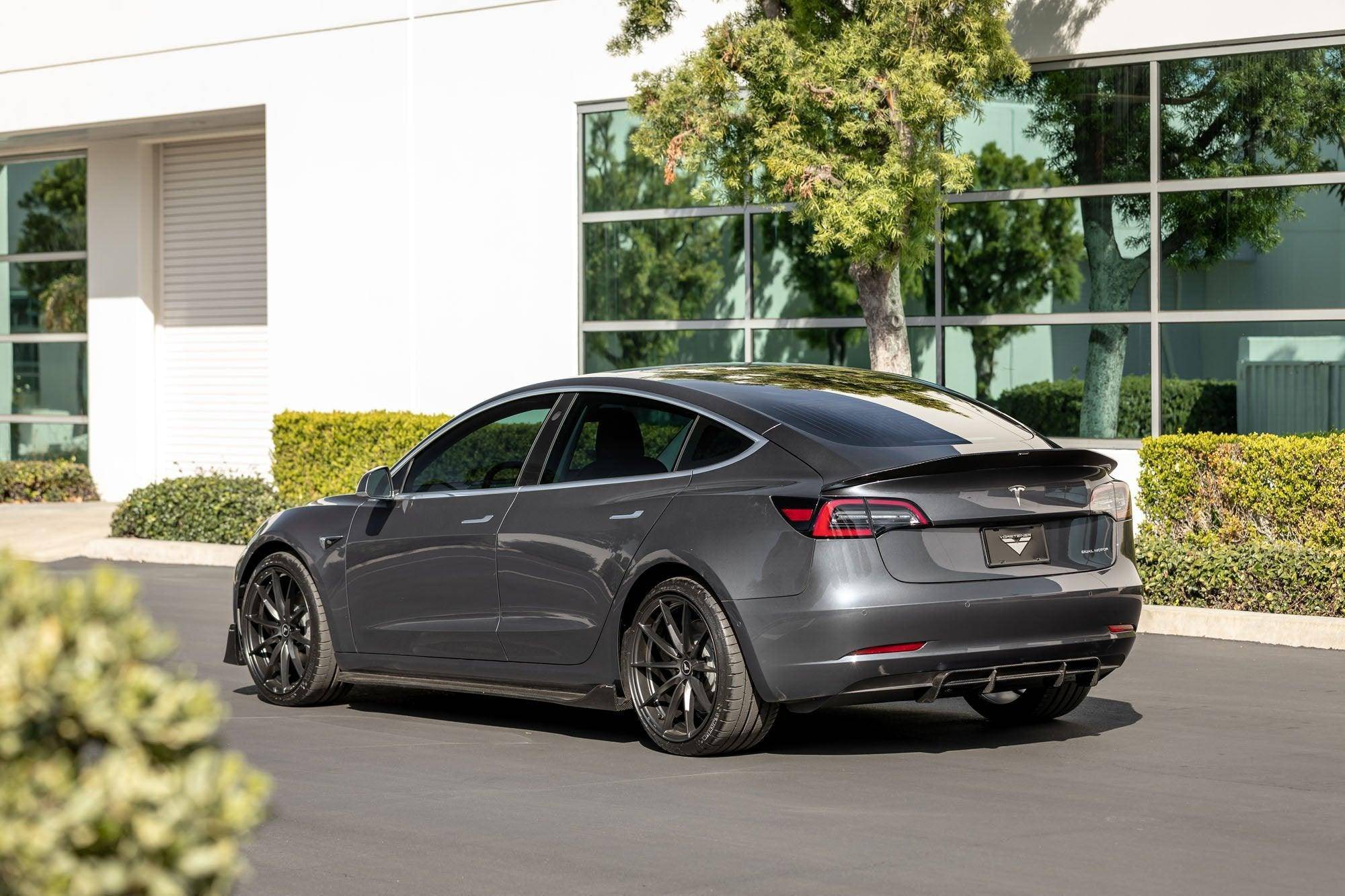 Vorsteiner Carbon Fibre VOLTA Aero Rear Spoiler For Tesla Model 3 (2018+) - AUTOID - Rear Spoilers - Vorsteiner