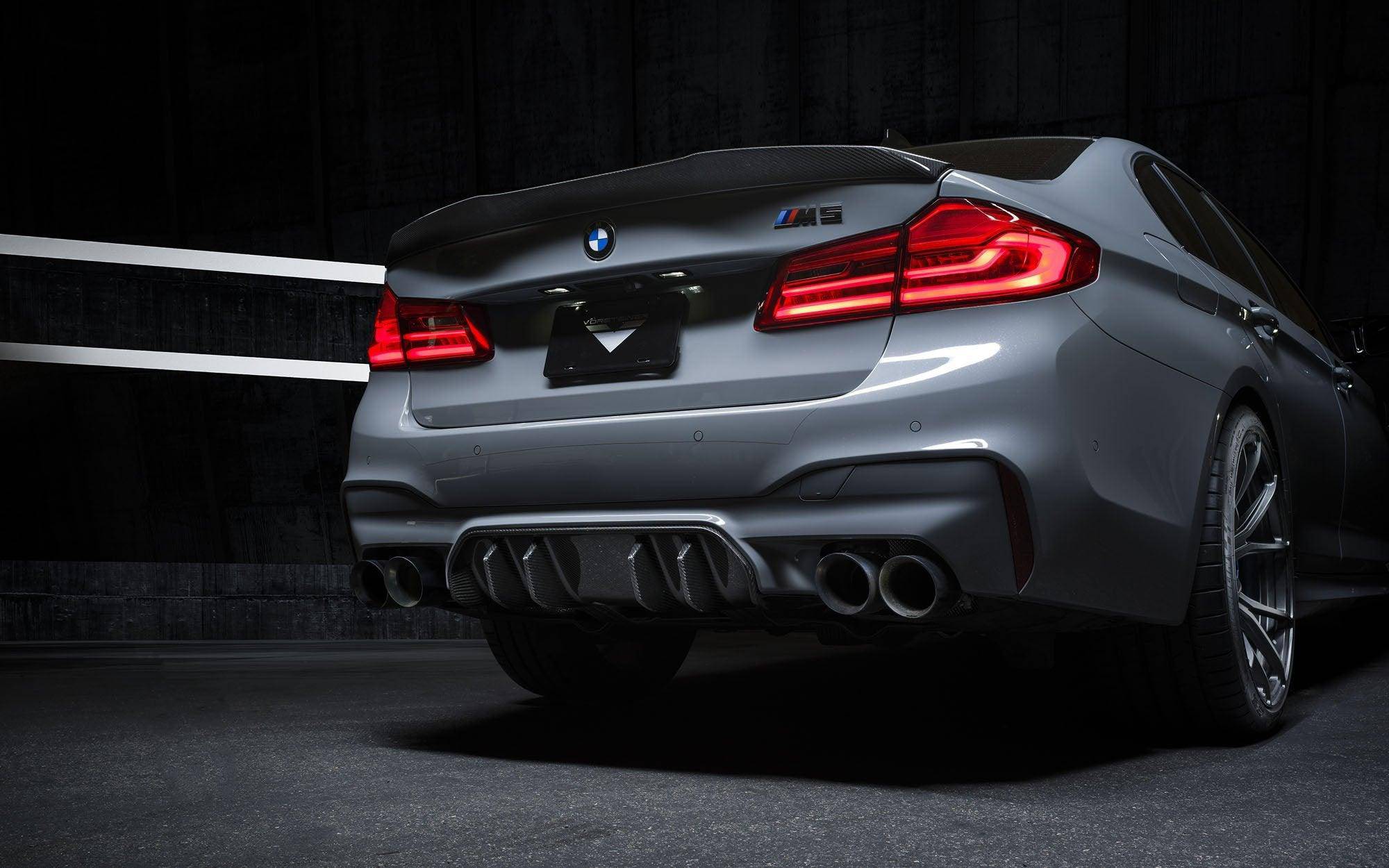 Vorsteiner Carbon Fibre VRS Aero Rear Diffuser For BMW M5 (2017+, F90) - AUTOID - Rear Diffusers - Vorsteiner