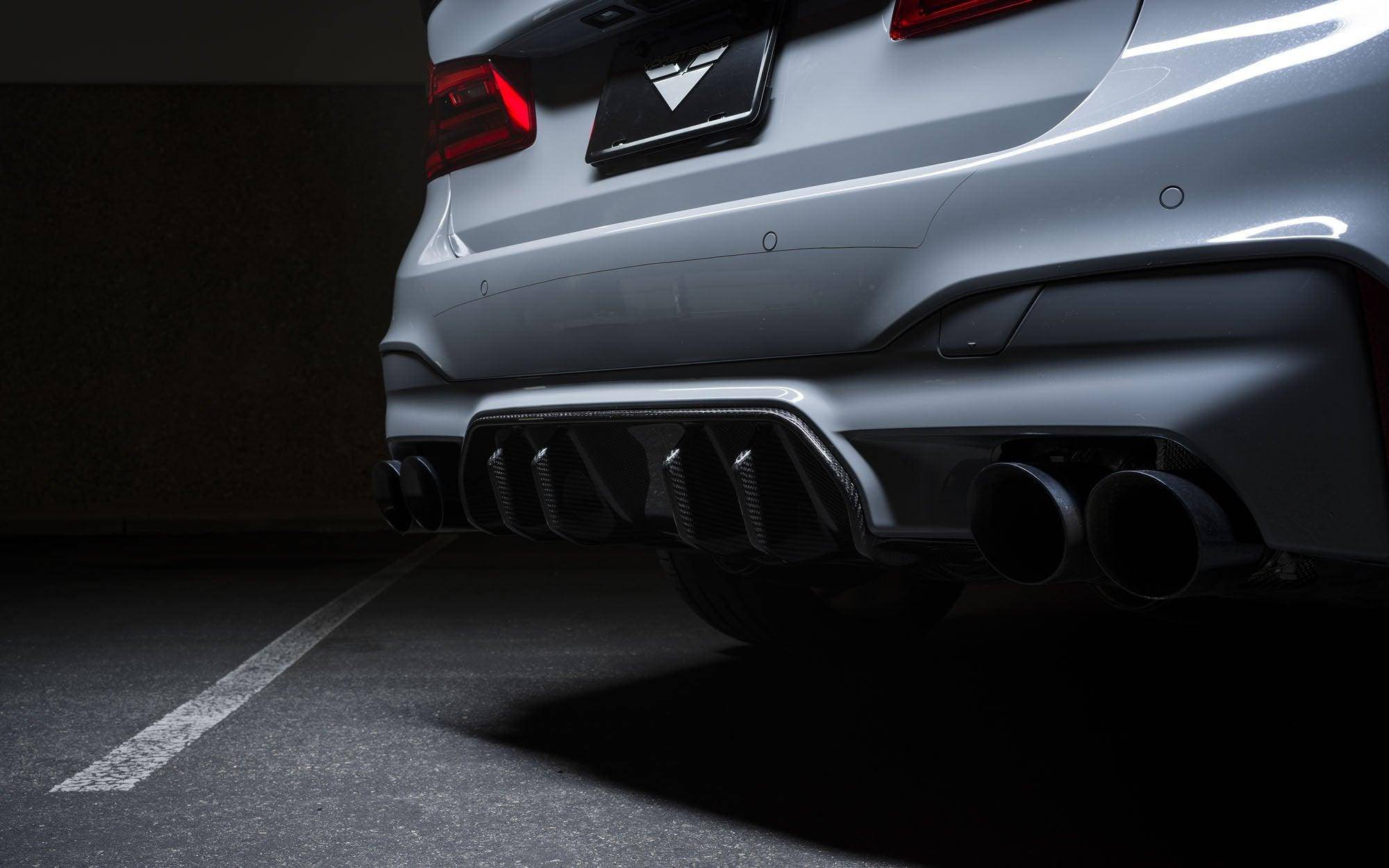 Vorsteiner Carbon Fibre VRS Aero Rear Diffuser For BMW M5 (2017+, F90) - AUTOID - Rear Diffusers - Vorsteiner