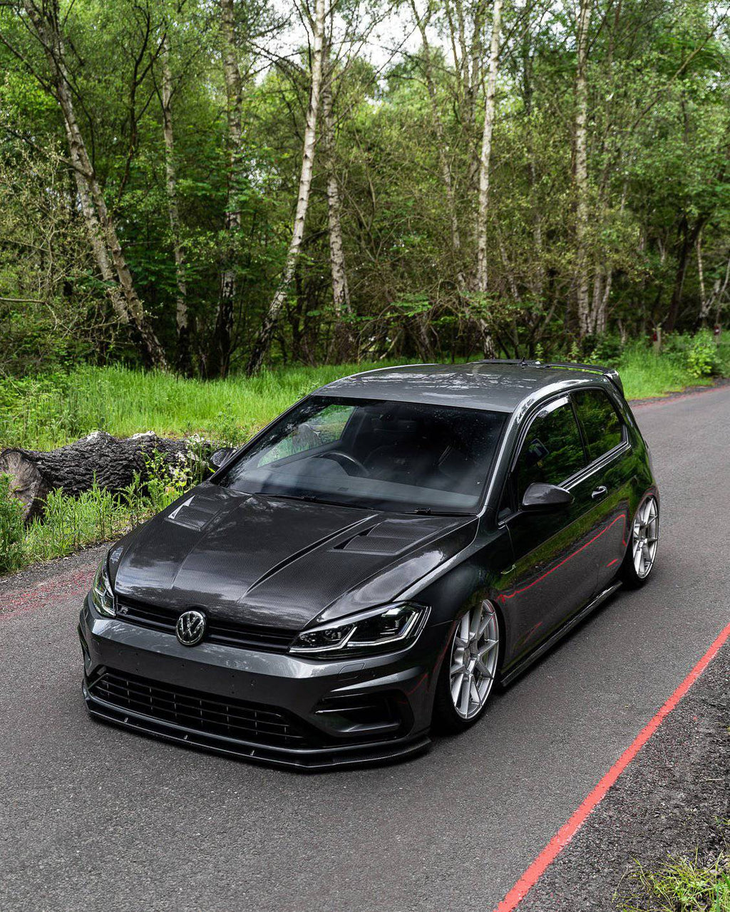 VW Golf, Golf GTI & Golf R Mk7 | Mk7.5 Carbon Fibre Front Bonnet (2013 - 2020) - AUTOID - Front Hood - Form Industries