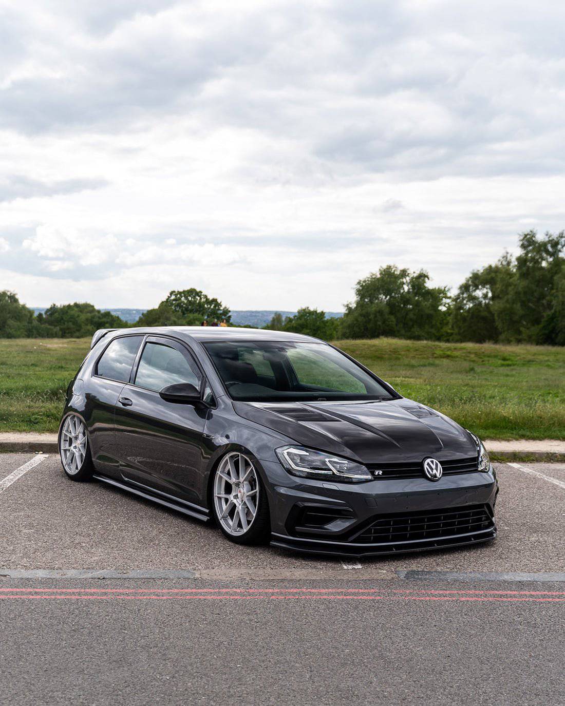 VW Golf, Golf GTI & Golf R Mk7 & Mk7.5 Carbon Fibre Front Bonnet by FORM (2013-2020) - AUTOID® - Front Hood - FORM Industries