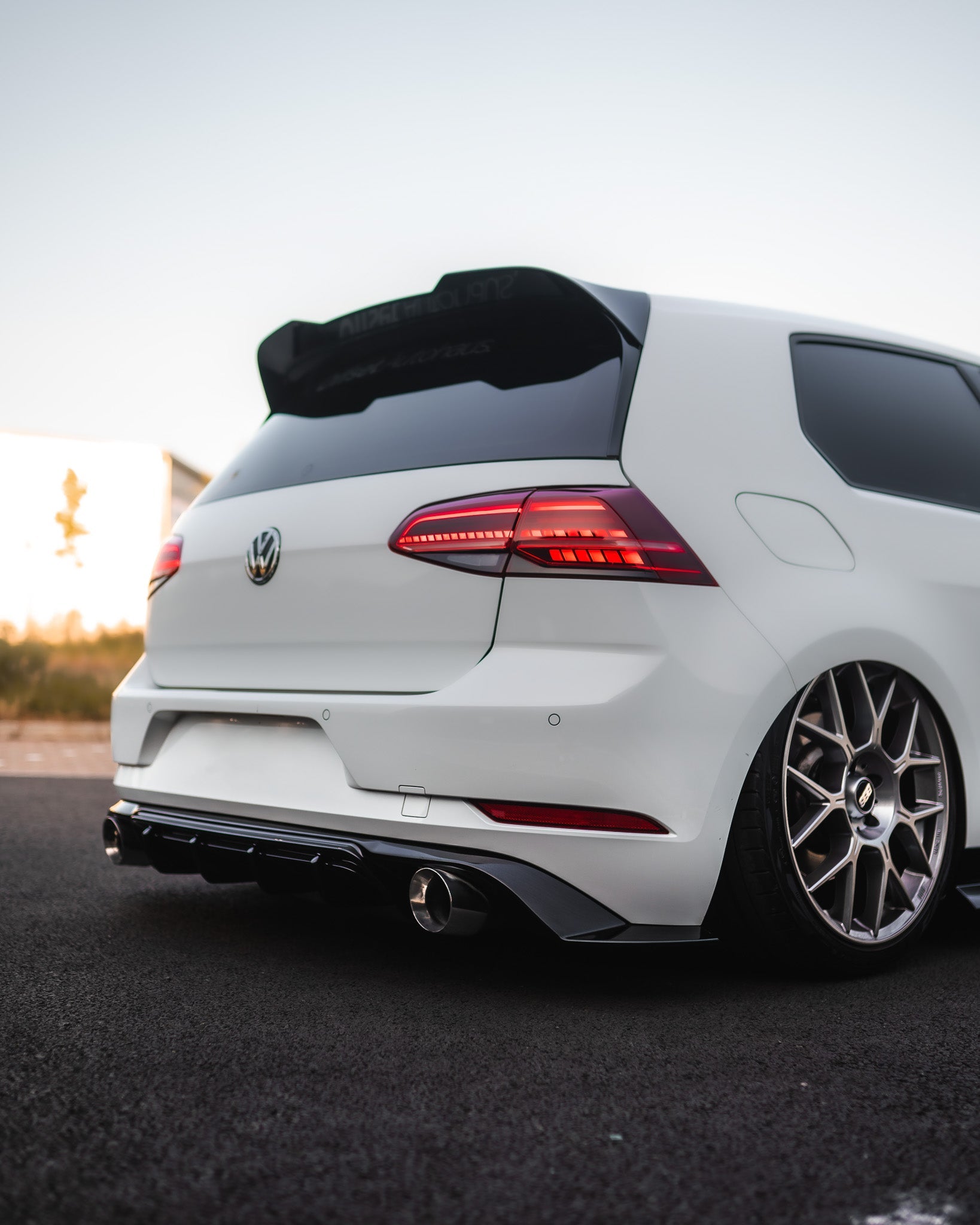 VW Golf, Golf GTI & Golf R Mk7 / Mk7.5 EVO - 1 Gloss Black Rear Spoiler by ZAERO (2013 - 2020) - AUTOID - Rear Spoilers - Zaero Design