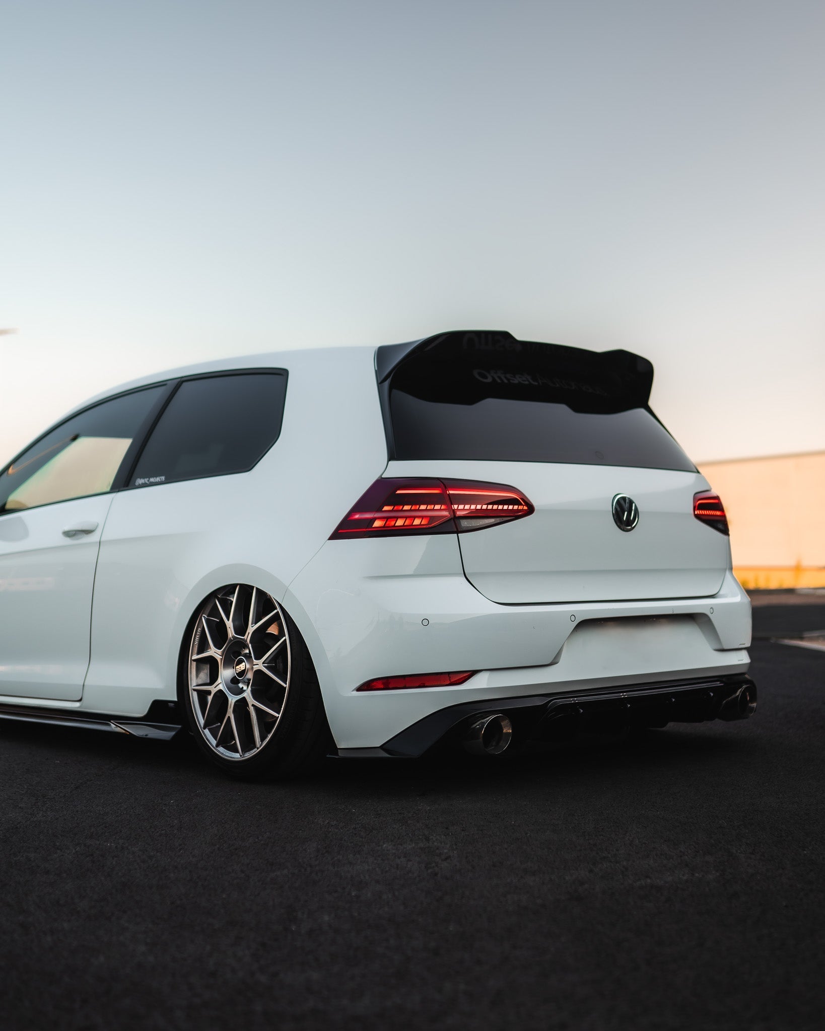 VW Golf, Golf GTI & Golf R Mk7 / Mk7.5 EVO-1 Gloss Black Rear Spoiler by ZAERO (2013-2020) - AUTOID® - Rear Spoilers - Zaero Design
