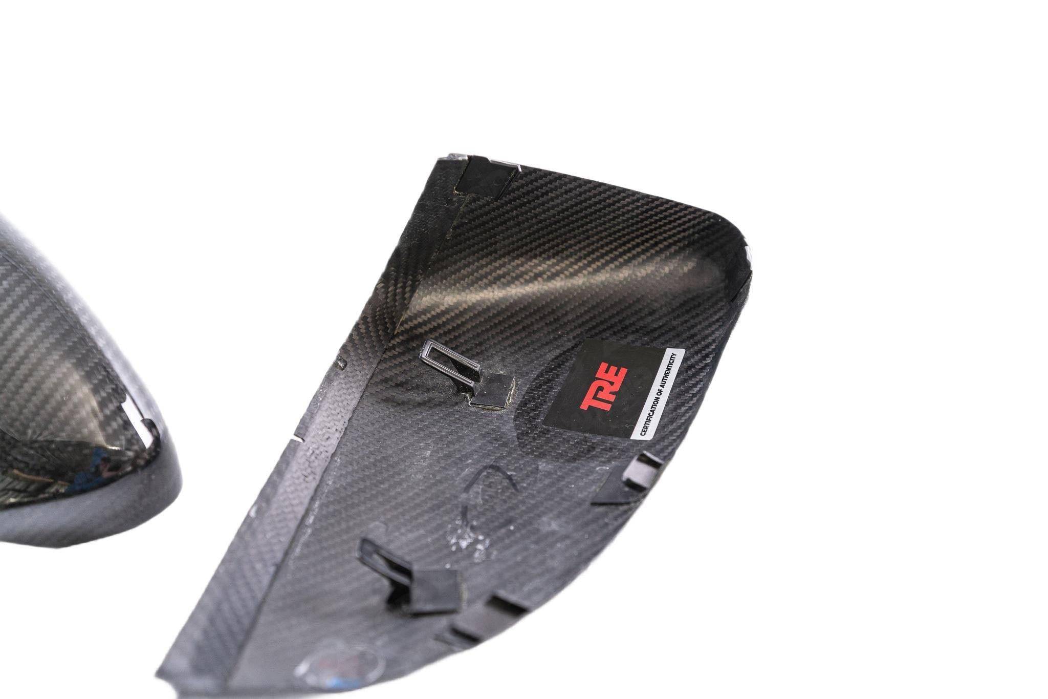 VW Golf, Golf GTI & Golf R Mk7 / Mk7.5 Pre - Preg Carbon Fibre Wing Mirror Covers by TRE (2013 - 2020) - AUTOID - Mirror Covers - TRE