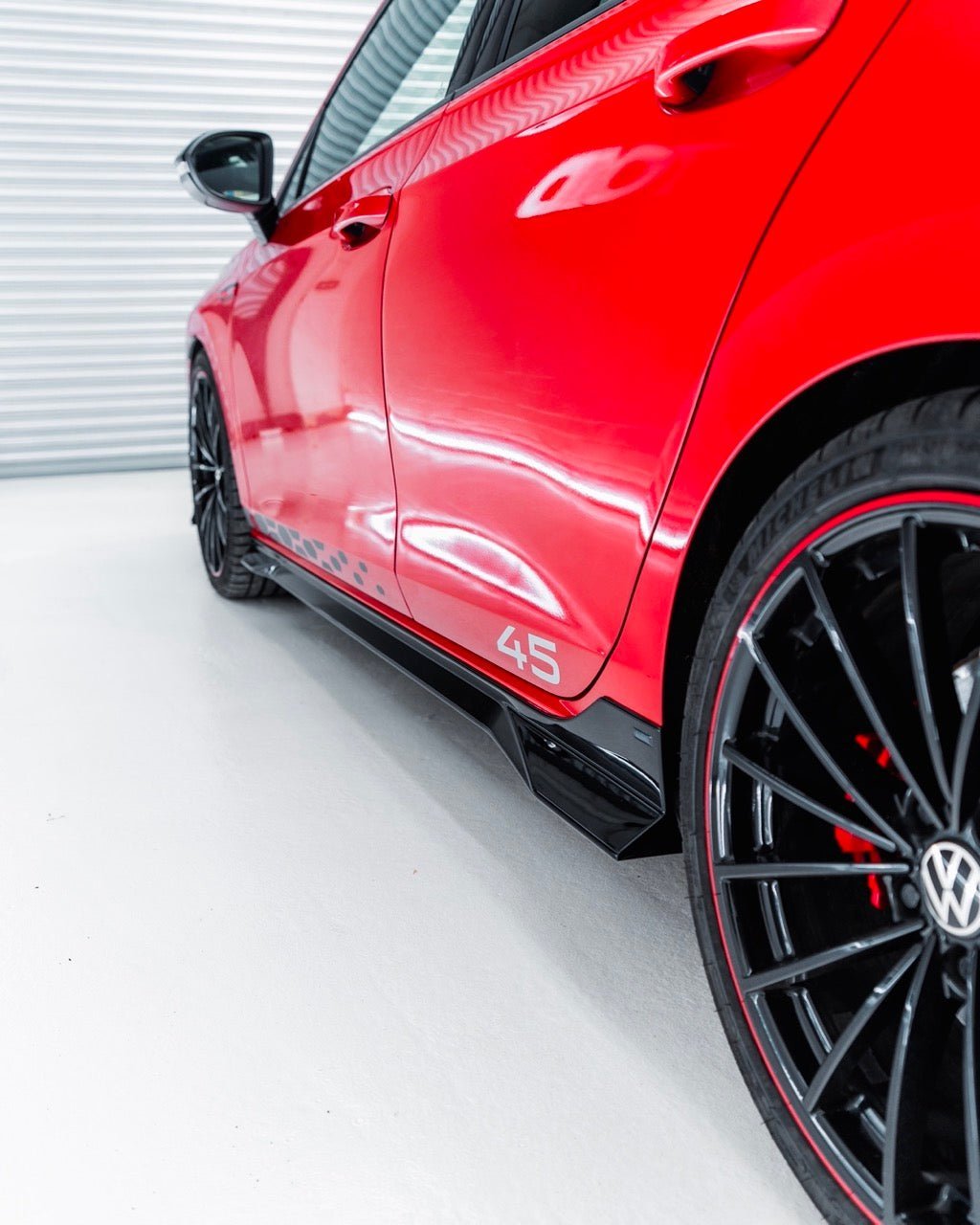VW Golf / Golf GTI / Golf R Mk8 & Mk8.5 EVO-1 Gloss Black Side Skirts by ZAERO (2020+) - AUTOID® - Side Skirts & Winglets - Zaero Design
