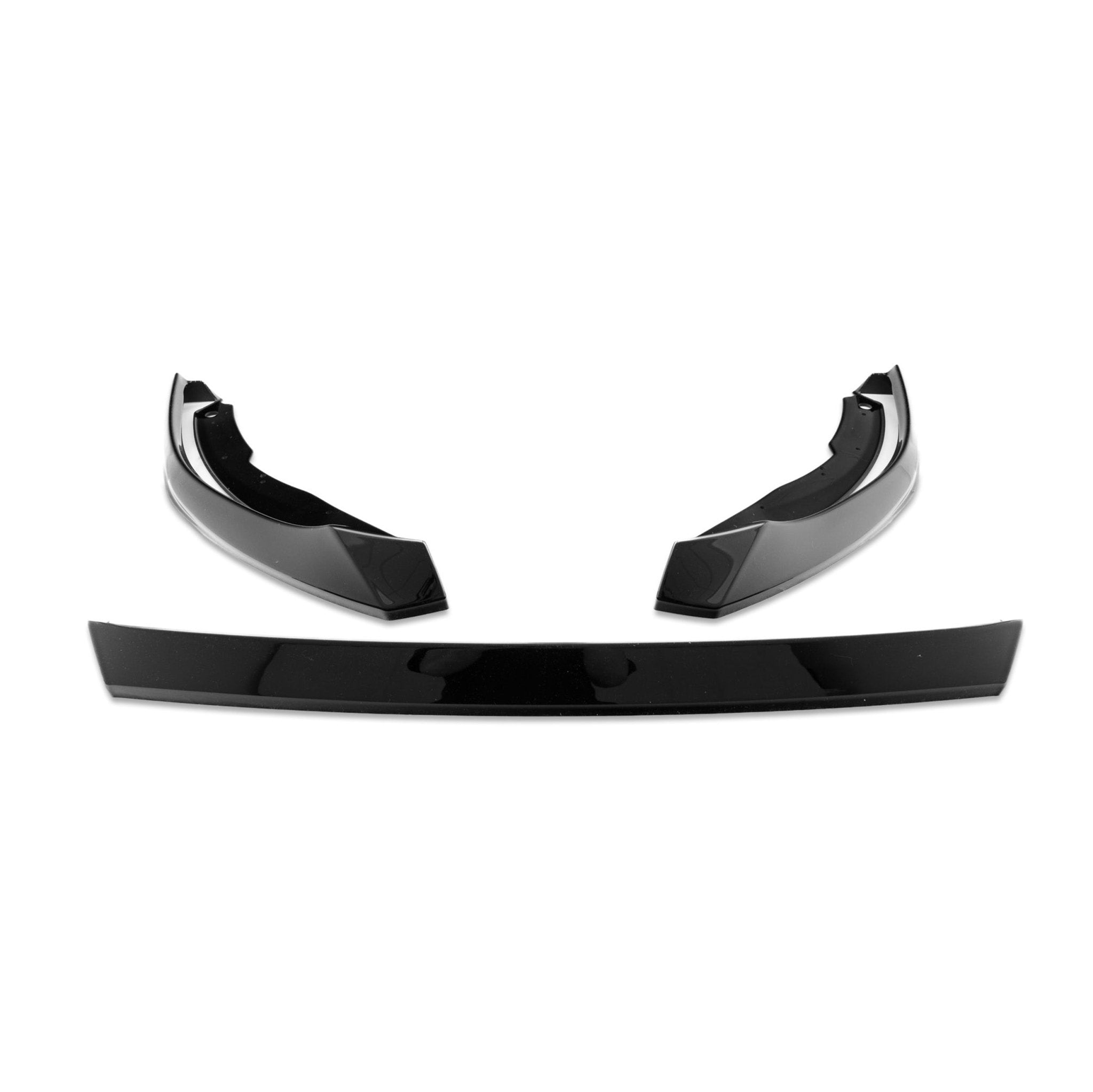 Zaero Design VW Golf GTI Clubsport Mk8.5 EVO-1 Gloss Black Front Splitter by ZAERO (2024+)  Front Lips & Splitters  AUTOID®  