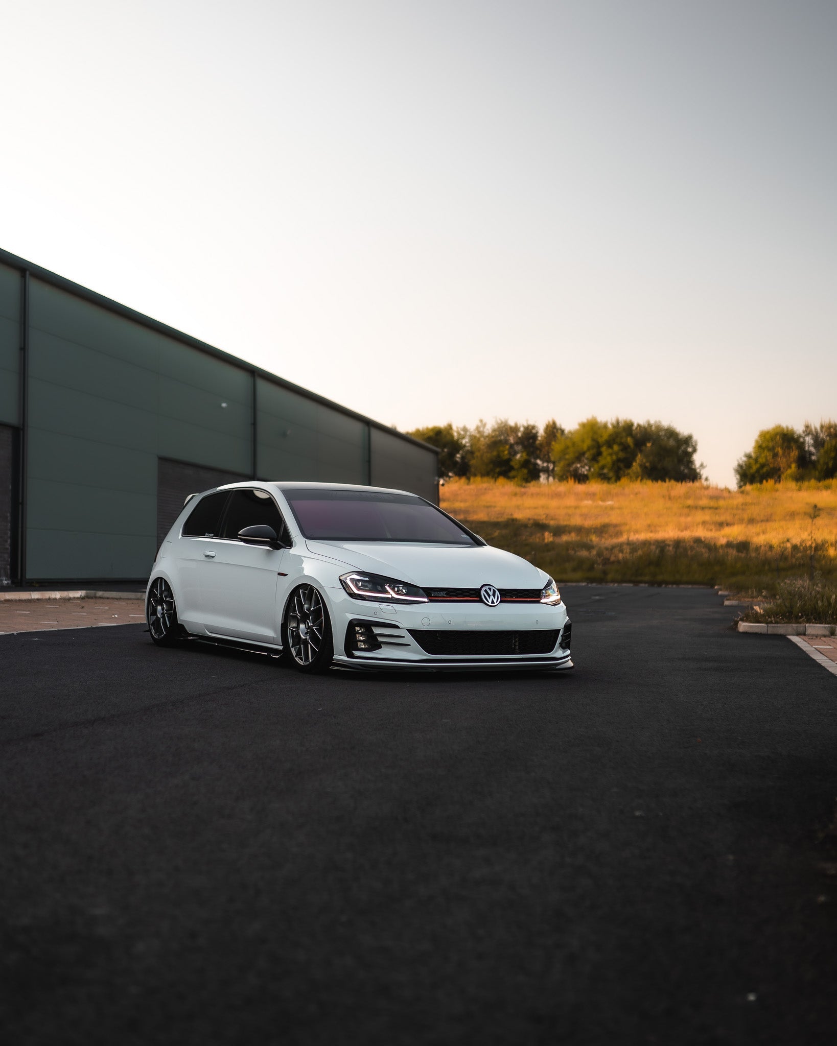 VW Golf GTI & Golf GTD Mk7.5 EVO - 1 Gloss Black Front Splitter by ZAERO (2017 - 2020) - AUTOID - Front Lips & Splitters - Zaero Design