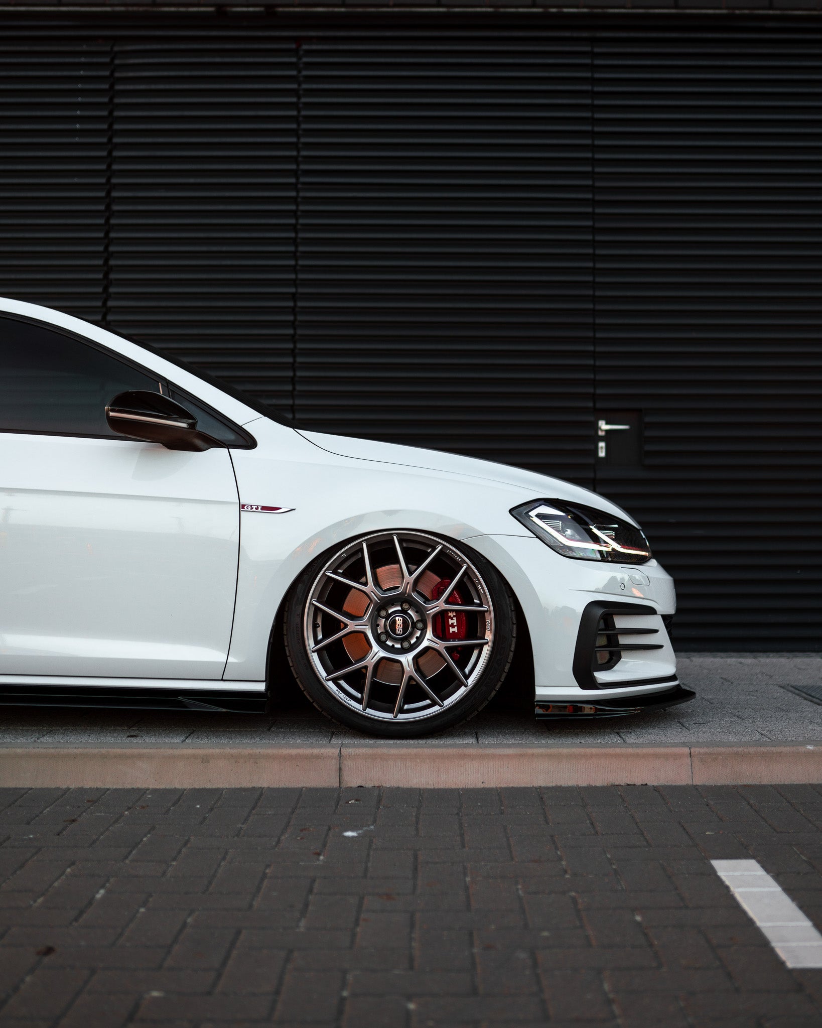 VW Golf GTI & Golf GTD Mk7.5 EVO - 1 Gloss Black Front Splitter by ZAERO (2017 - 2020) - AUTOID - Front Lips & Splitters - Zaero Design