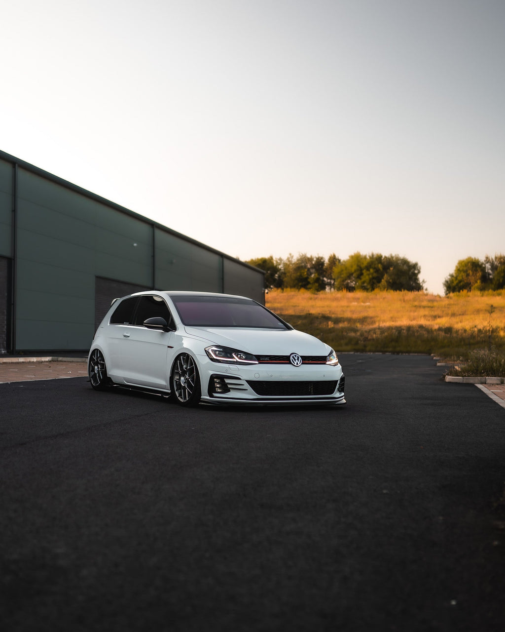 VW Golf GTI & Golf GTD Mk7.5 EVO-1 Gloss Black Front Splitter by ZAERO (2017-2020) - AUTOID® - Front Lips & Splitters - Zaero Design