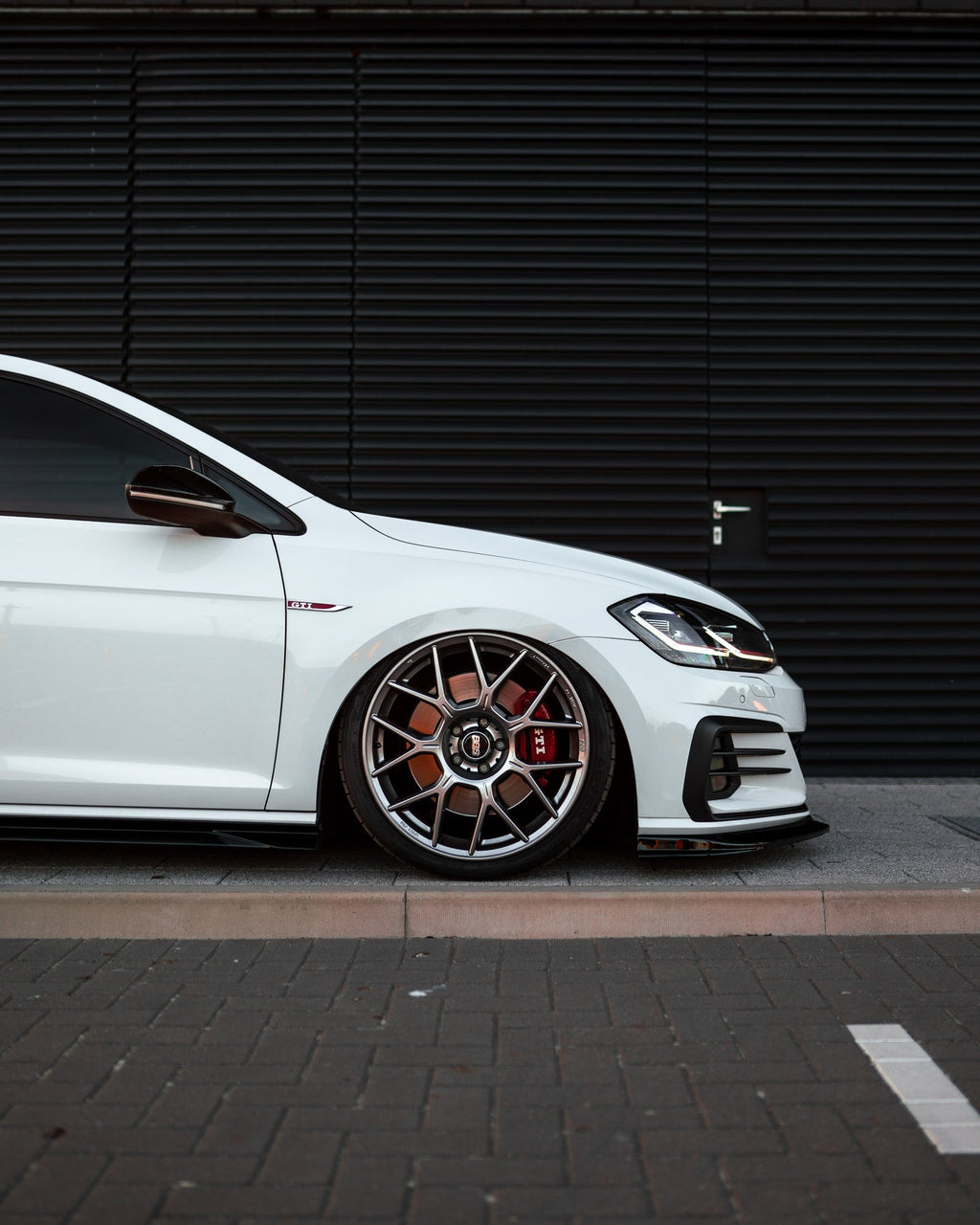 VW Golf GTI & Golf GTD Mk7.5 EVO-1 Gloss Black Front Splitter by ZAERO (2017-2020) - AUTOID® - Front Lips & Splitters - Zaero Design