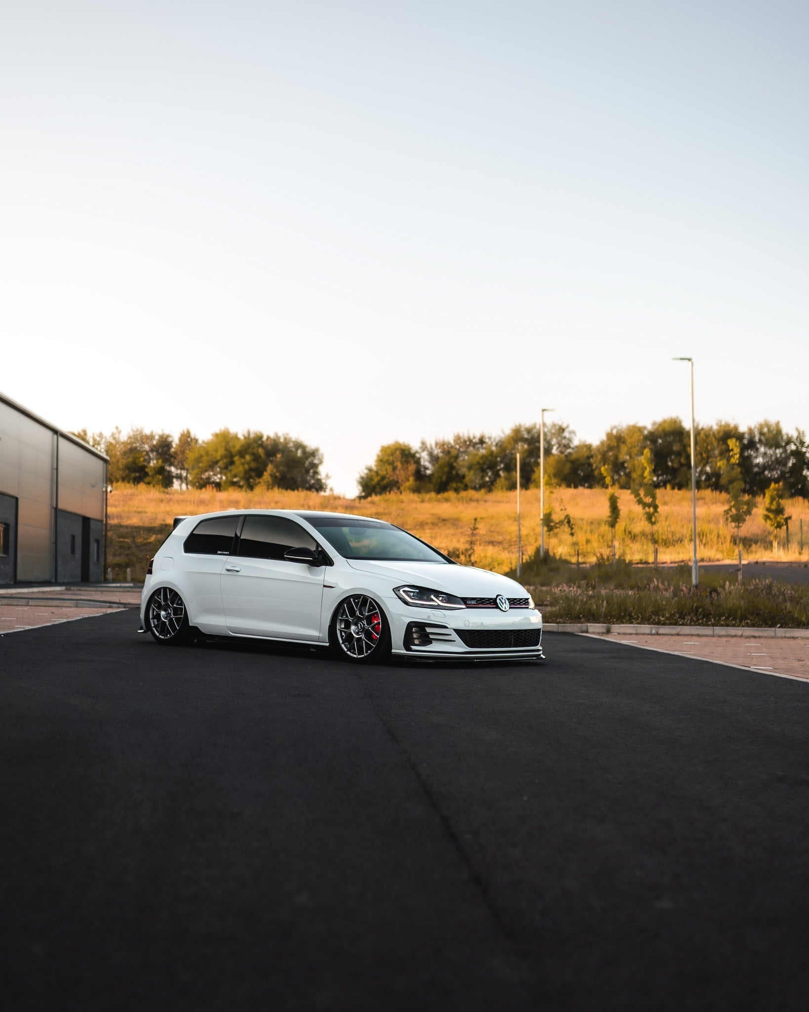 VW Golf GTI & Golf GTD Mk7.5 EVO-1 Gloss Black Front Splitter by ZAERO (2017-2020) - AUTOID® - Front Lips & Splitters - Zaero Design
