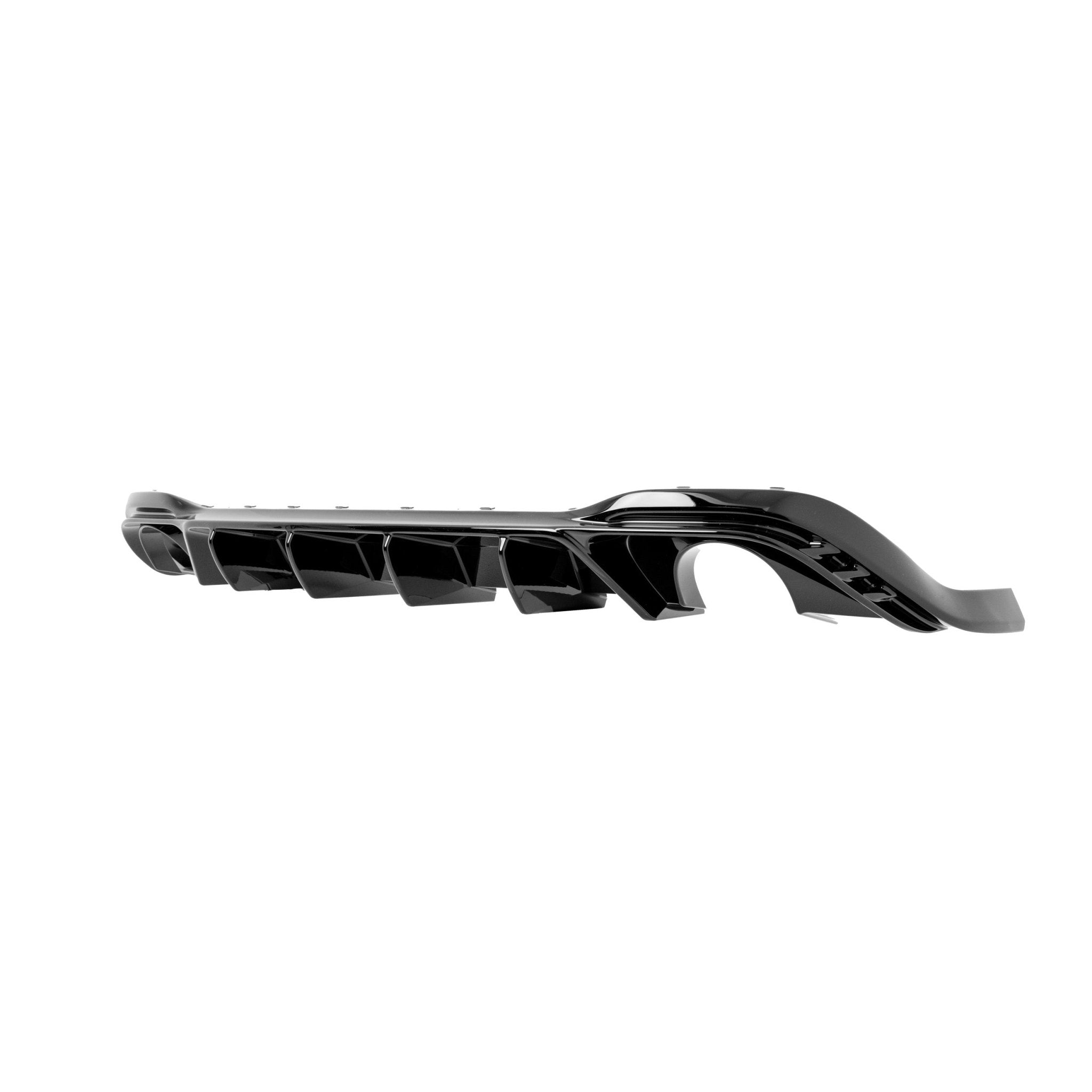 VW Golf GTI Mk7 EVO - 1 Gloss Black Rear Diffuser by ZAERO (2013 - 2017) - AUTOID - Rear Diffusers - Zaero Design