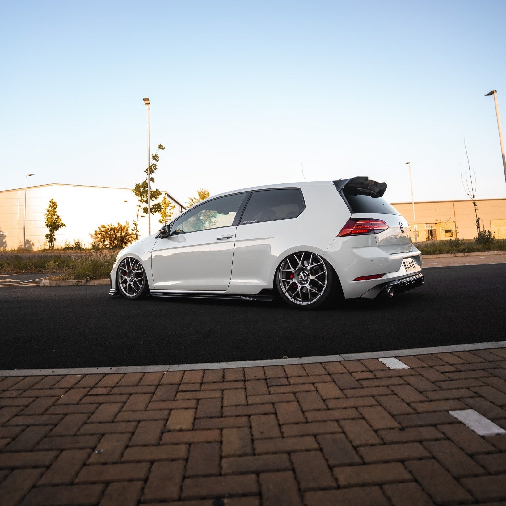 VW Golf GTI Mk7.5 EVO - 1 Gloss Black Rear Diffuser by ZAERO (2017 - 2020) - AUTOID - Rear Diffusers - Zaero Design