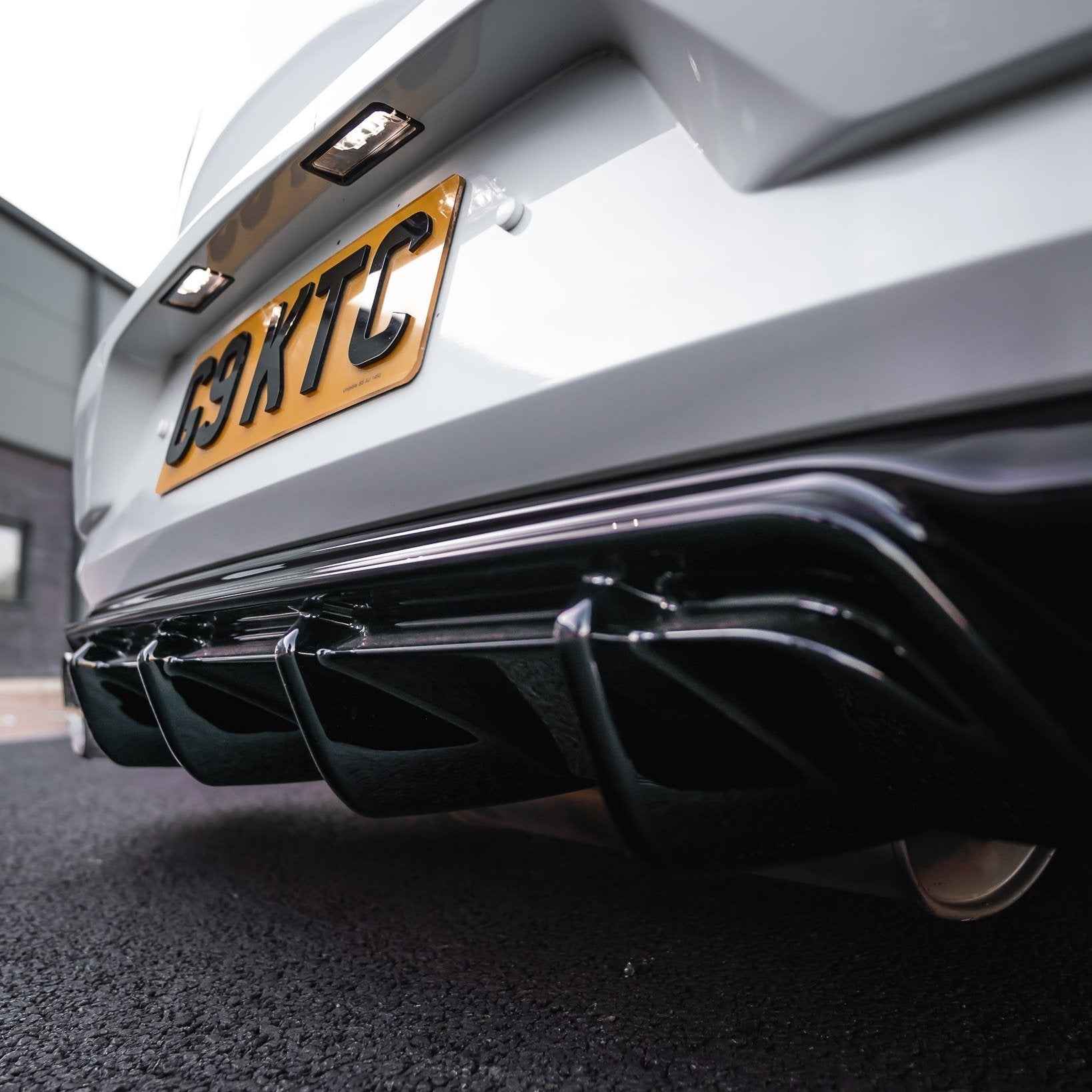 VW Golf GTI Mk7.5 EVO - 1 Gloss Black Rear Diffuser by ZAERO (2017 - 2020) - AUTOID - Rear Diffusers - Zaero Design