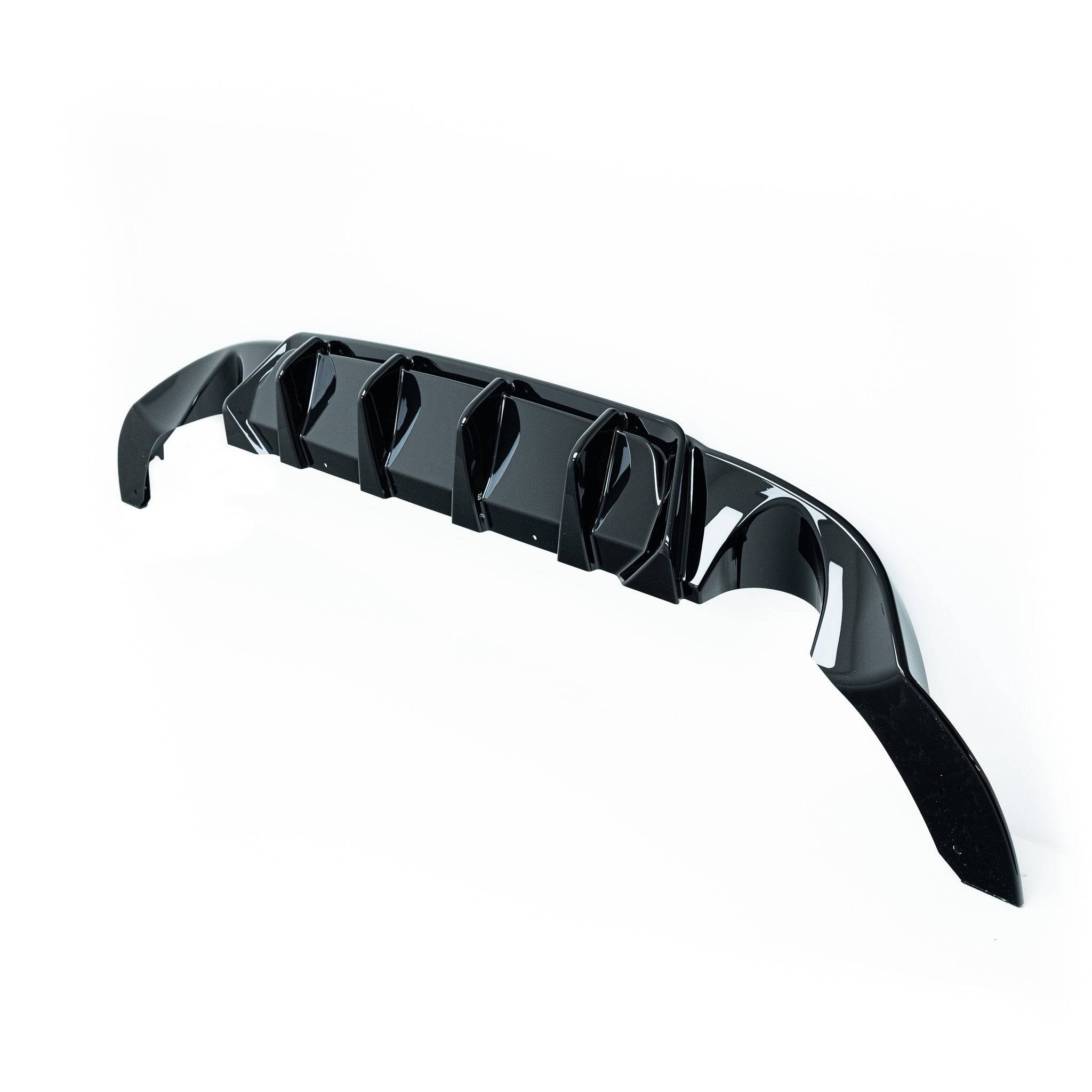 VW Golf GTI Mk7.5 EVO-1 Gloss Black Rear Diffuser by ZAERO (2017-2020) - AUTOID® - Rear Diffusers - Zaero Design