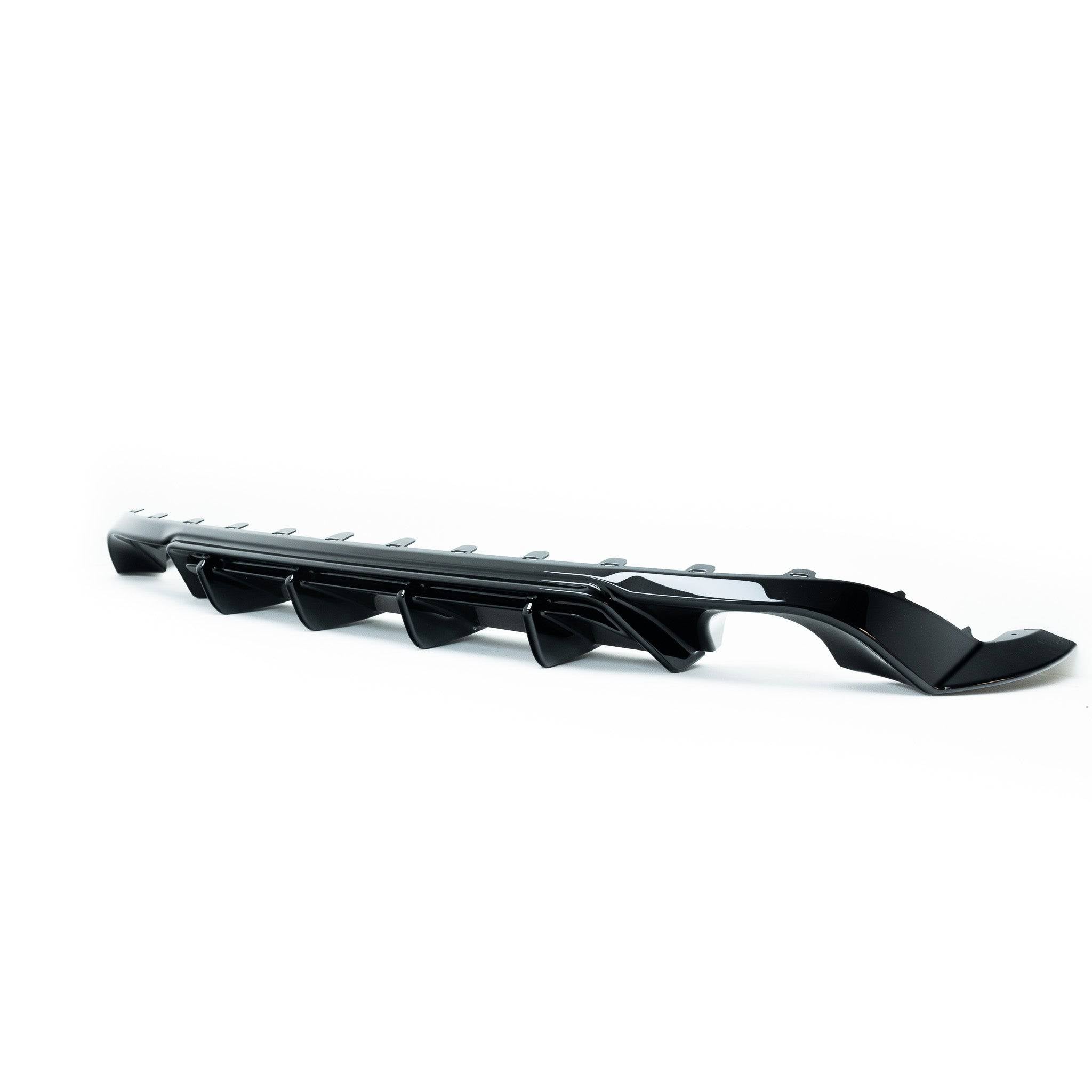 VW Golf GTI Mk7.5 EVO-1 Gloss Black Rear Diffuser by ZAERO (2017-2020) - AUTOID® - Rear Diffusers - Zaero Design