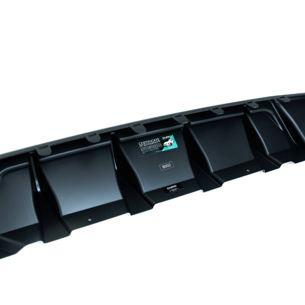 VW Golf GTI Mk7.5 EVO-1 Gloss Black Rear Diffuser by ZAERO (2017-2020) - AUTOID® - Rear Diffusers - Zaero Design