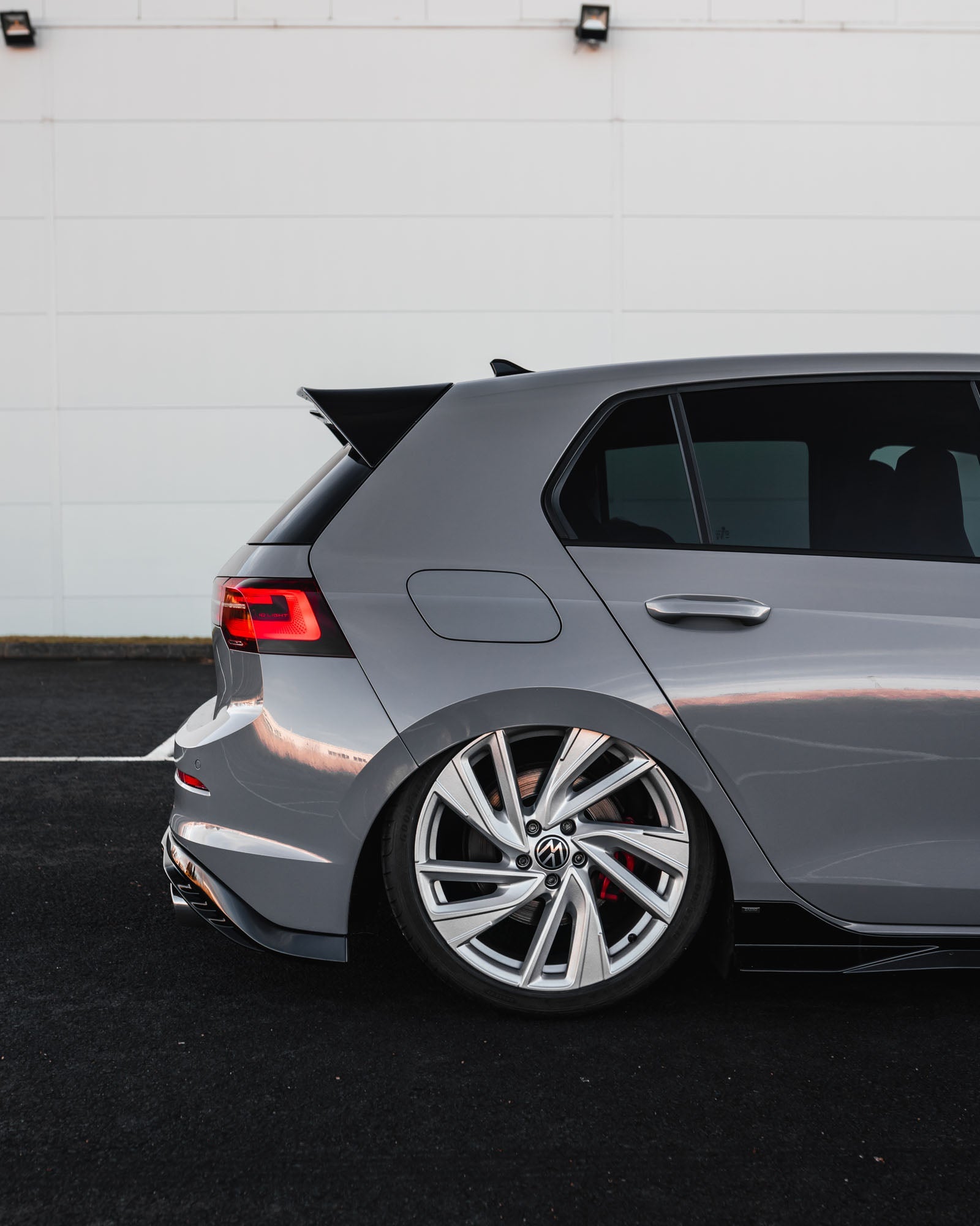 VW Golf GTI Mk8 EVO - 1 Gloss Black Rear Diffuser by ZAERO (2020+) - AUTOID - Rear Diffusers - Zaero Design