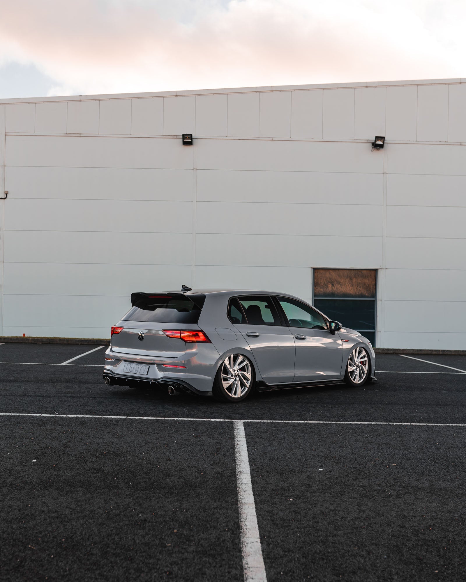 VW Golf GTI Mk8 EVO - 1 Gloss Black Rear Diffuser by ZAERO (2020+) - AUTOID - Rear Diffusers - Zaero Design