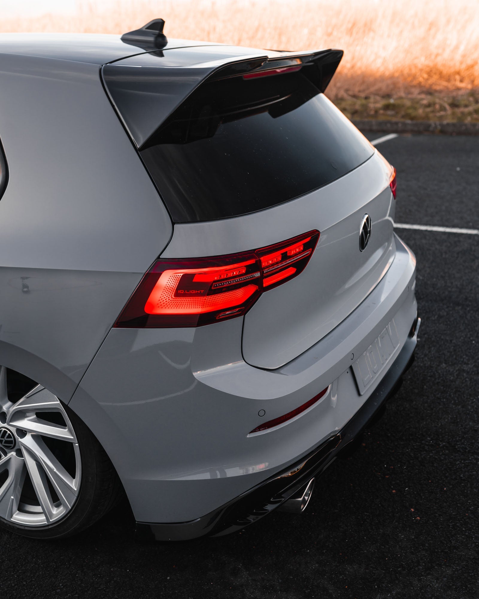 VW Golf GTI Mk8 EVO - 1 Gloss Black Rear Diffuser by ZAERO (2020+) - AUTOID - Rear Diffusers - Zaero Design